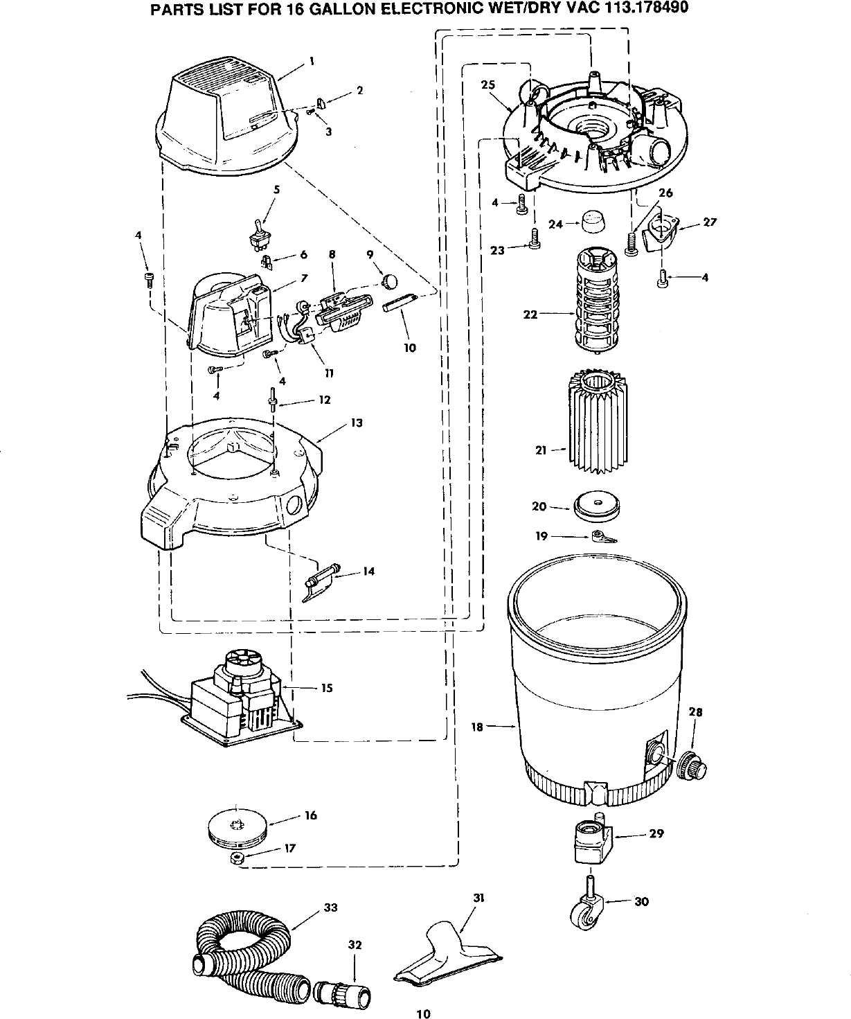 Craftsman 113178490 User Manual WET/DRY VAC Manuals And Guides L0201150