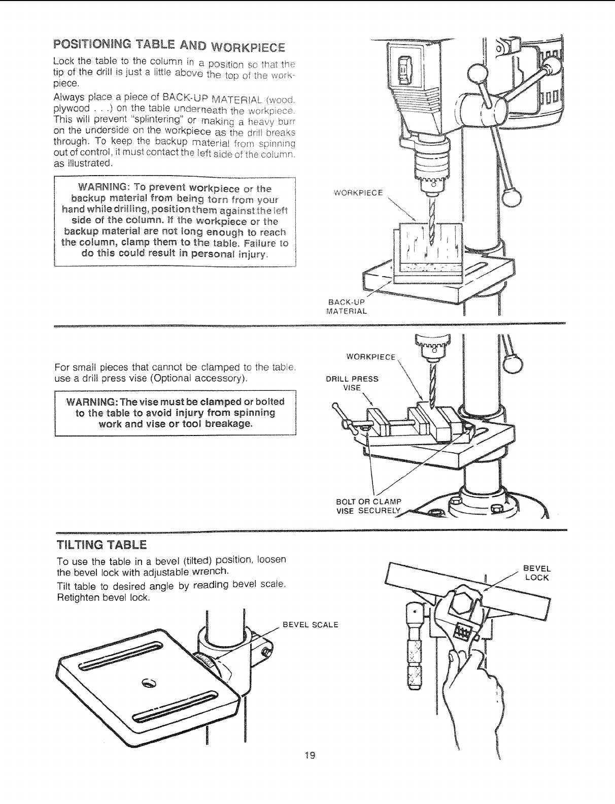 Craftsman 113213100 User Manual 8 DRILL PRESS Manuals And Guides L1002141