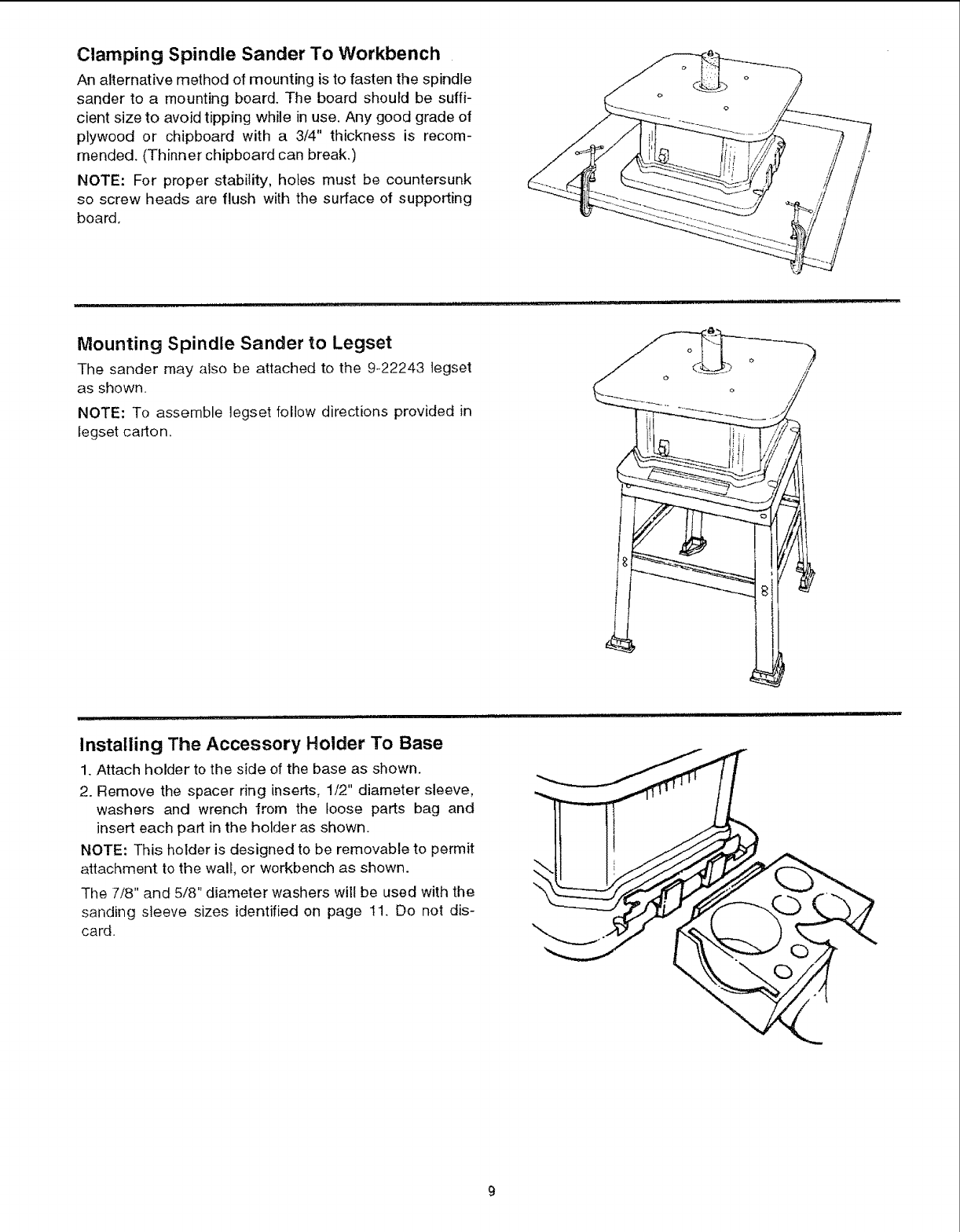 Craftsman 113225705 User Manual OSCILLATING SPINDLE SANDER Manuals And