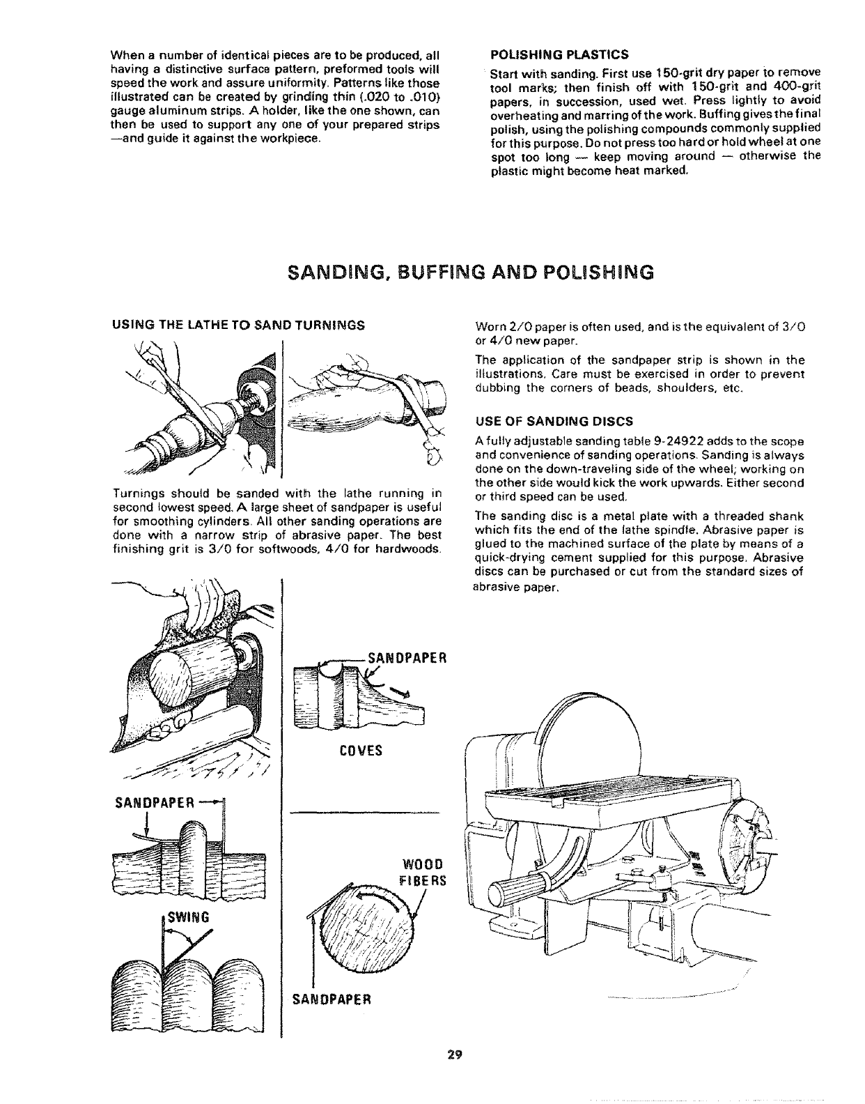 Craftsman 113228162 User Manual WOOD LATHE Manuals And Guides L0803531