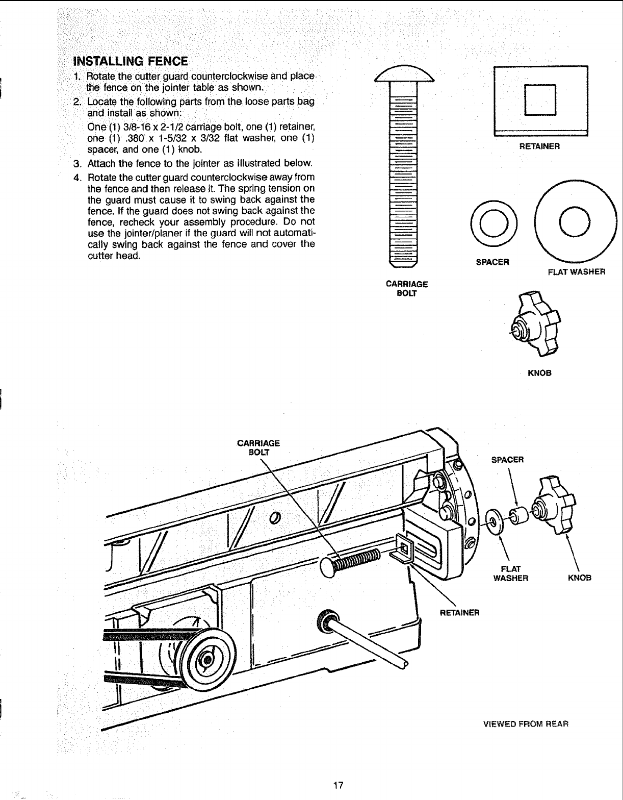 Craftsman 113232210 User Manual Jointer/Planer Manuals And Guides L0811879