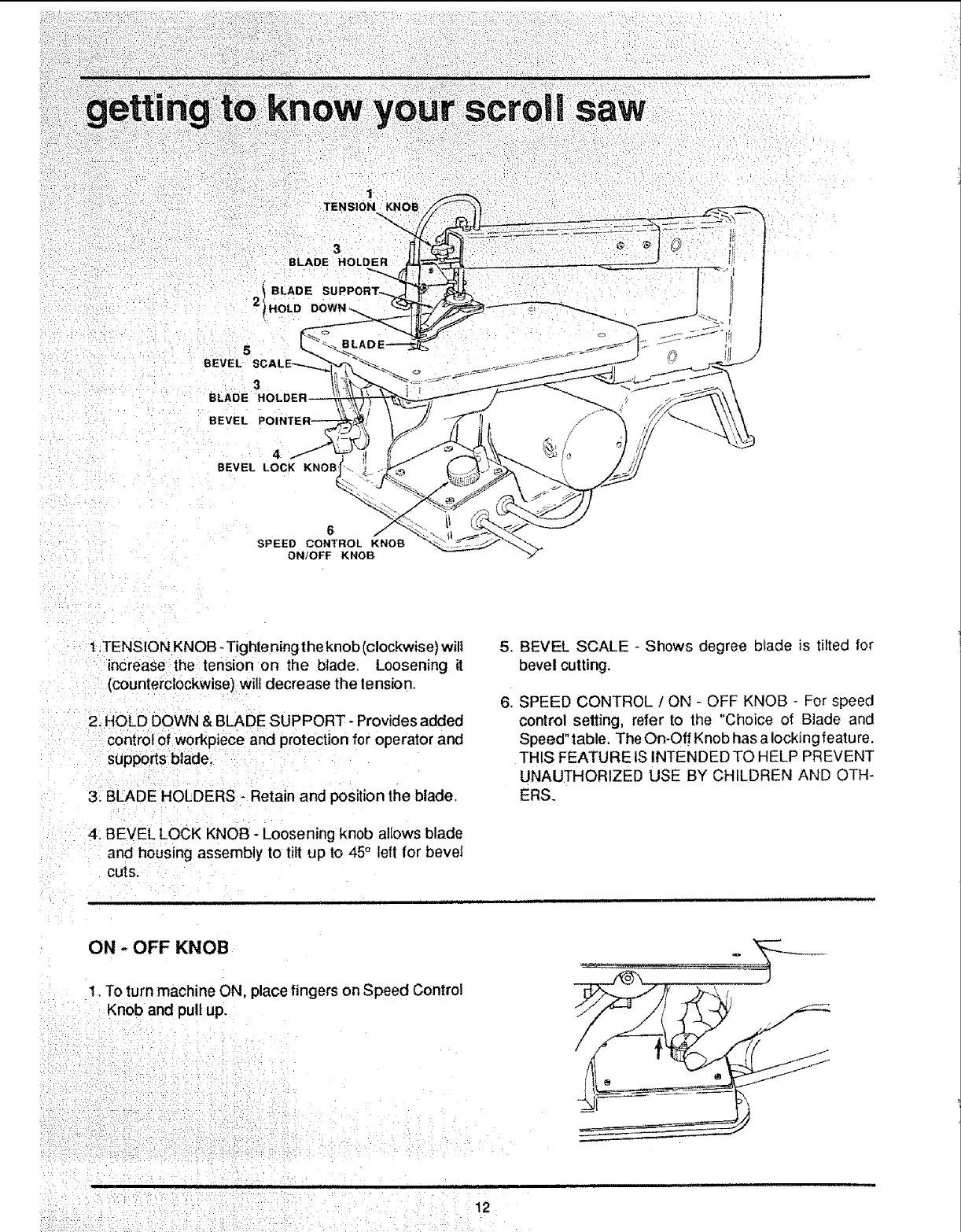 Craftsman 113236180 User Manual SCROLL SAW Manuals And Guides L0803545
