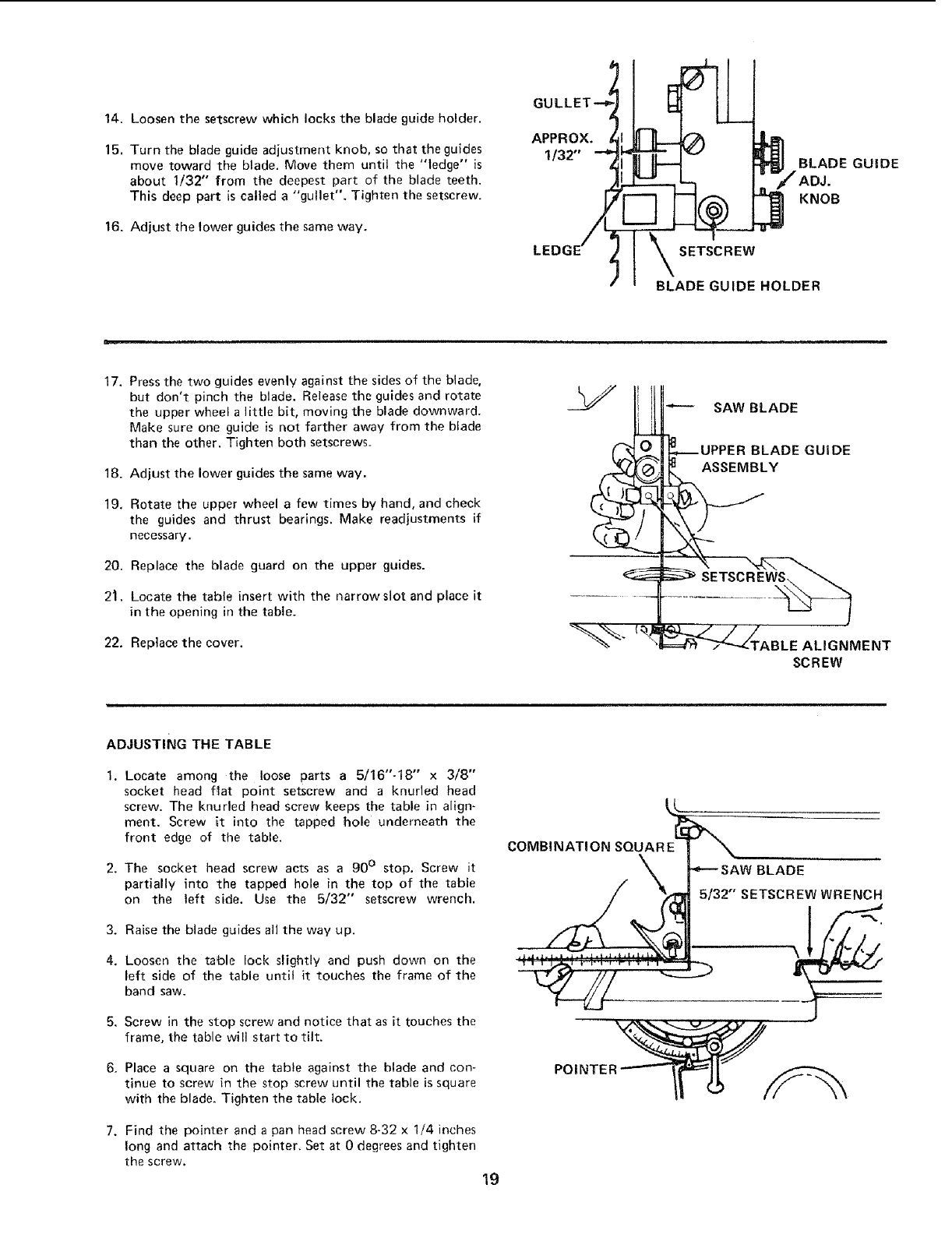 Craftsman 11324201 User Manual 12 INCH BAND SAW Manuals And Guides L0801110