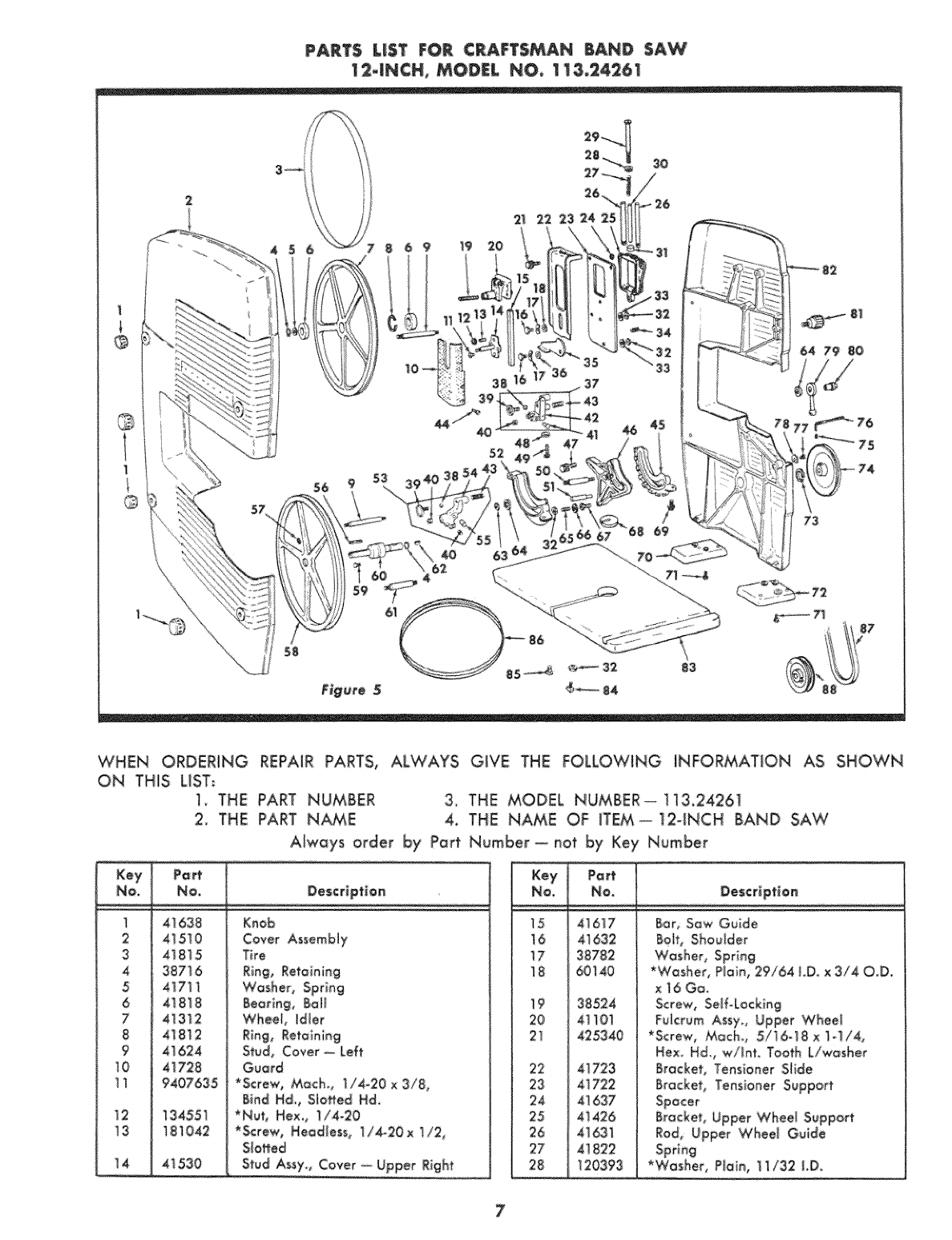 Craftsman 113242610 User Manual 12 INCH BAND SAW Manuals And Guides ...