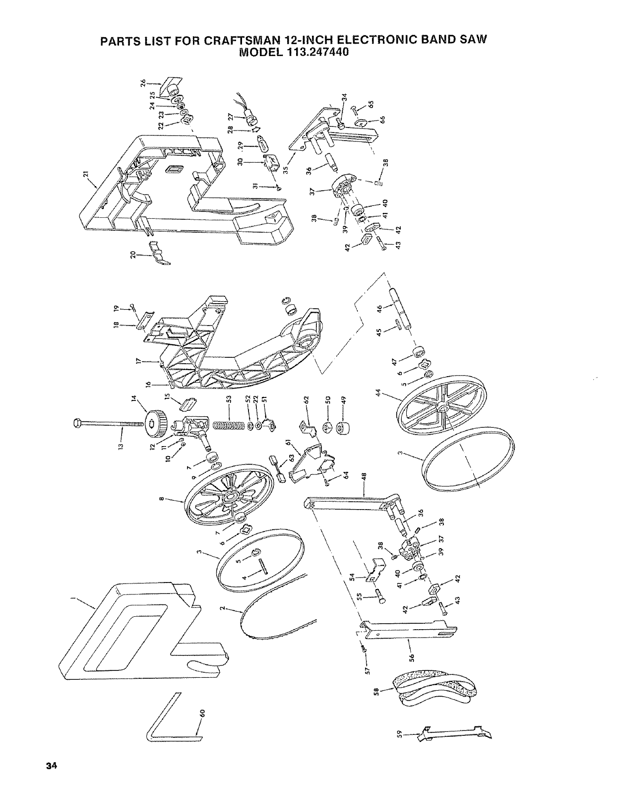 Craftsman 113247440 User Manual 12 INCH ELECTRONIC BAND SAW Manuals And