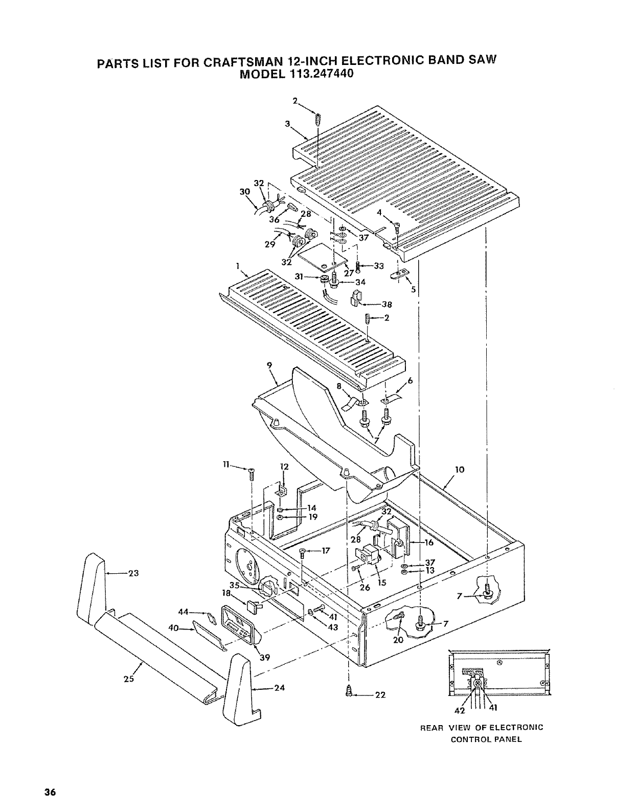 Craftsman 113247440 User Manual 12 INCH ELECTRONIC BAND SAW Manuals And