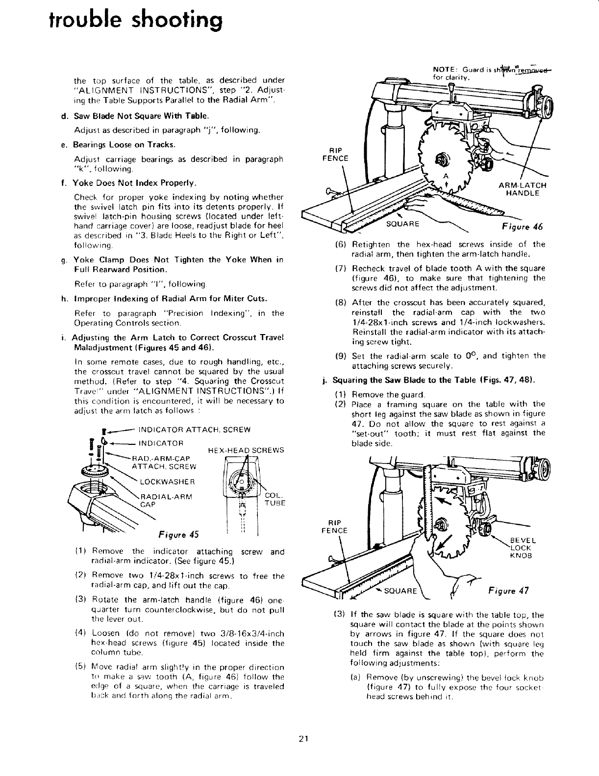 Craftsman 11329461 User Manual 10 INCH ACCRA ARM RADIAL SAW Manuals And