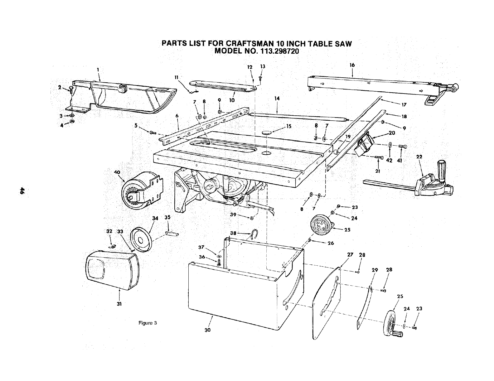 Craftsman 113298720 User Manual 10 INCH TABLE SAW Manuals And Guides