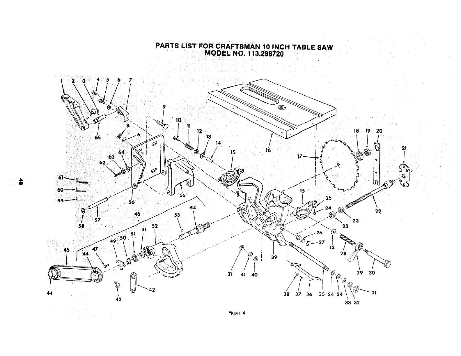 Craftsman 113298720 User Manual 10 INCH TABLE SAW Manuals And Guides