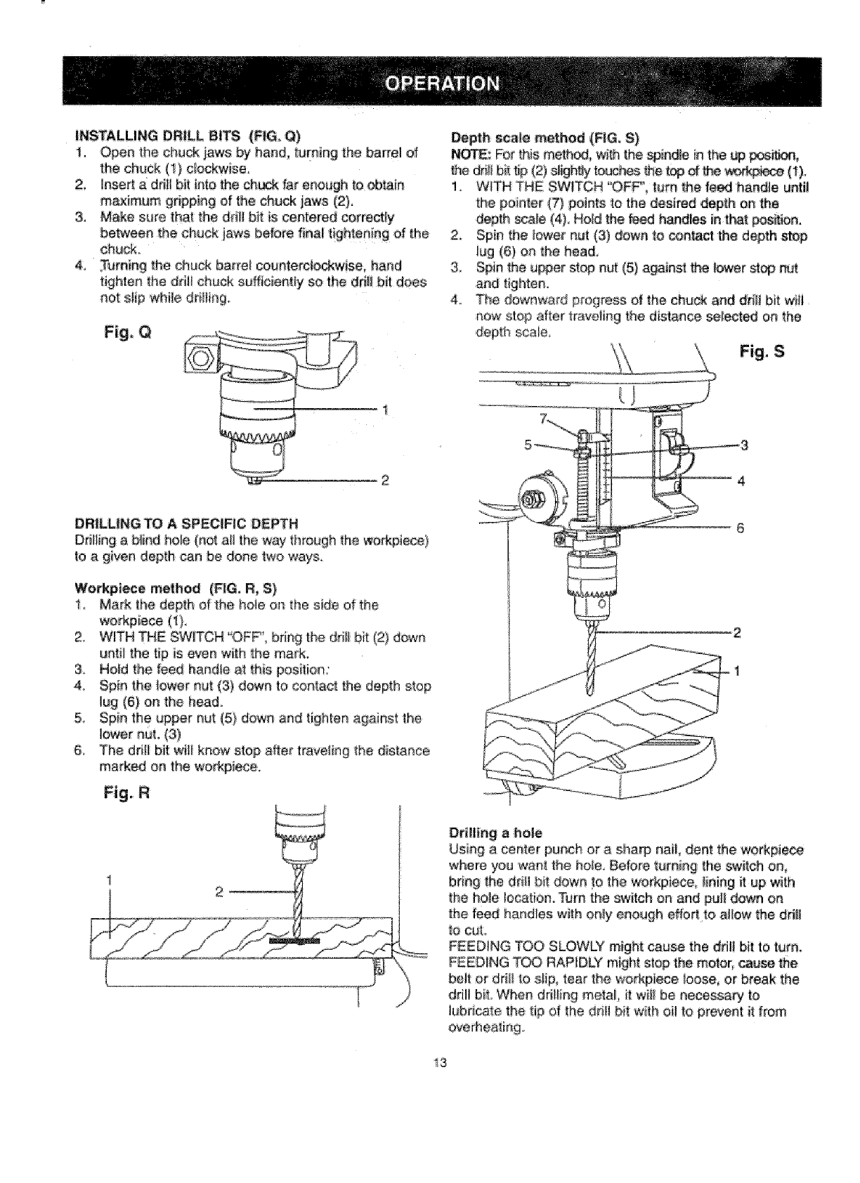 Craftsman 137219080 User Manual 8 DRILL PRESS Manuals And Guides L0707388