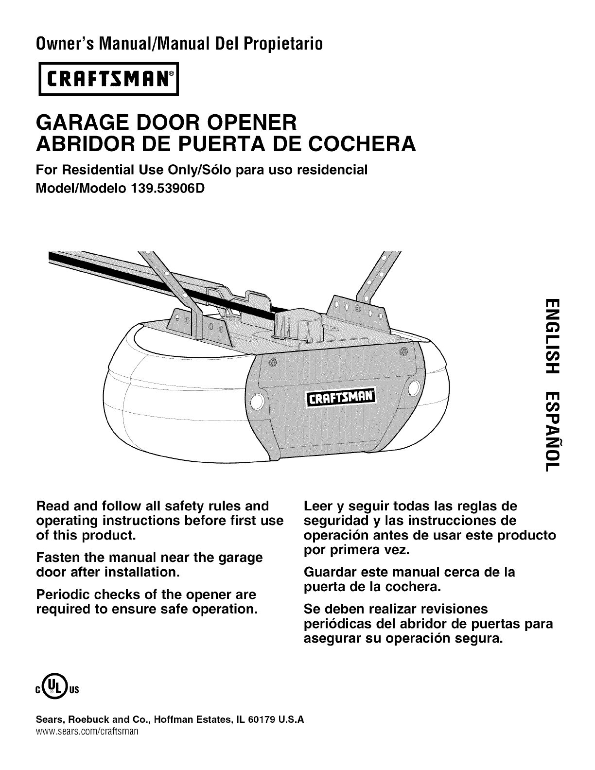 Craftsman Garage Door Opener Manual 41db102 2 - Bios Pics