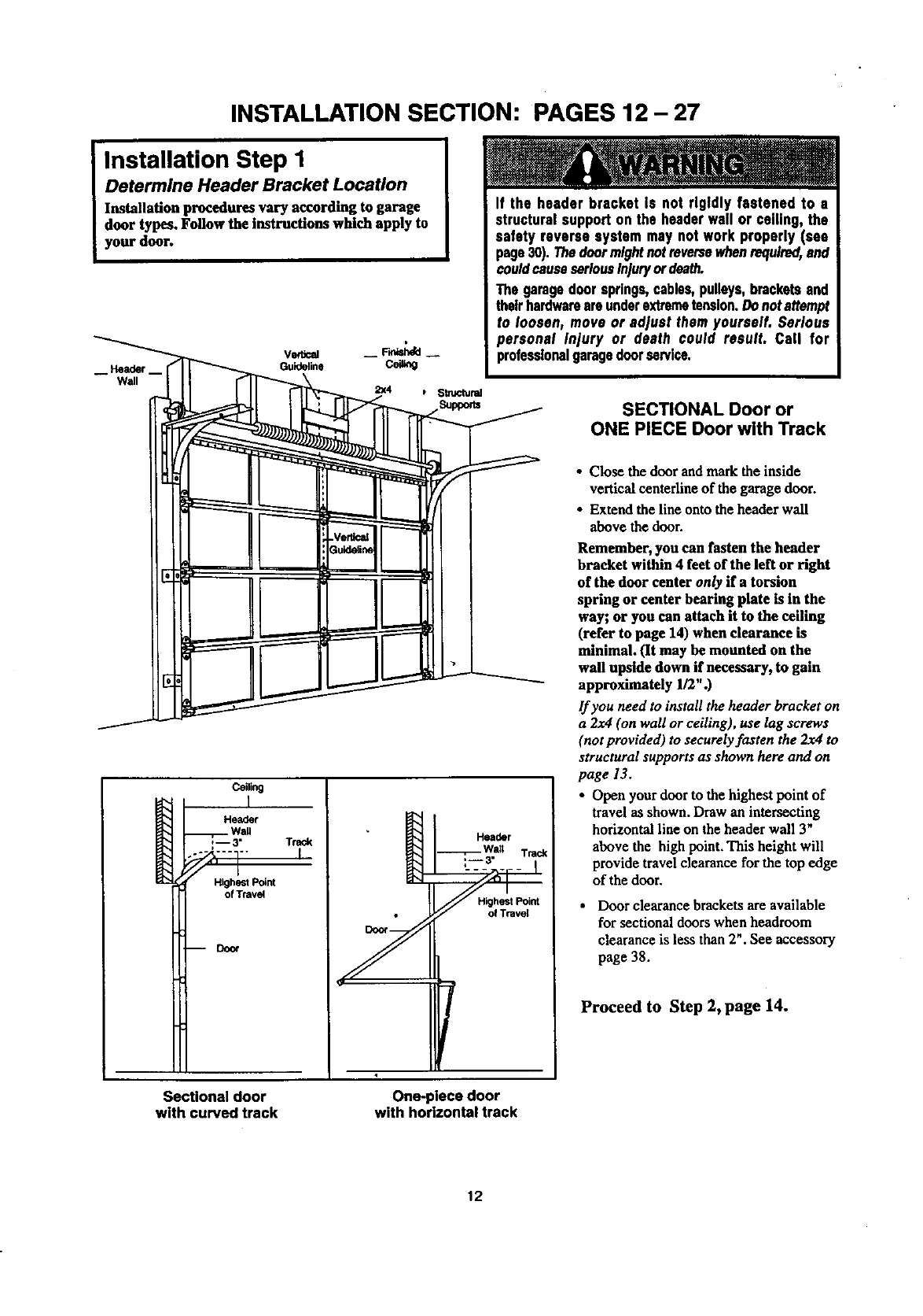 Craftsman 13953963SRT User Manual GARAGE DOOR OPENER Manuals And Guides ...