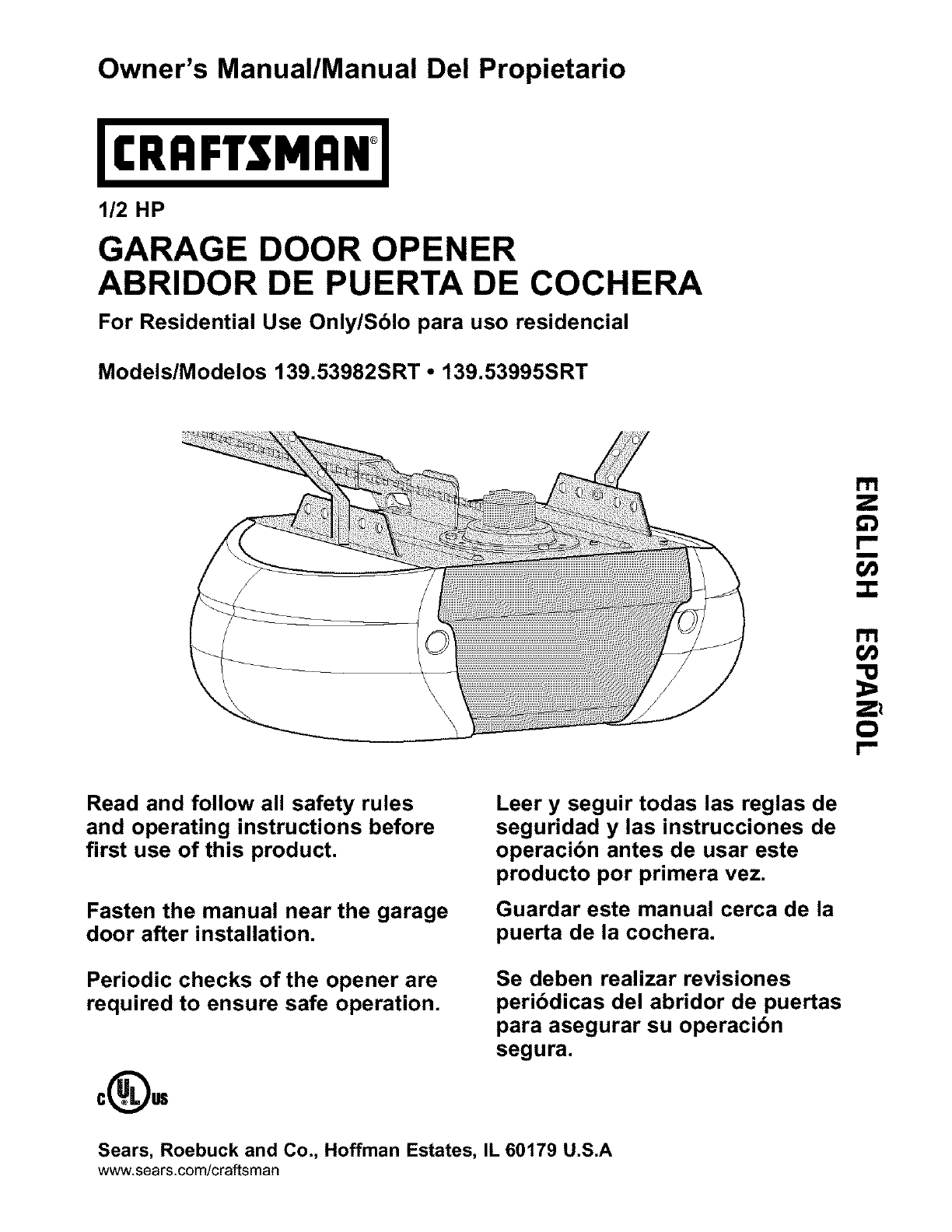 Craftsman Garage Door Opener Instructions Dandk Organizer