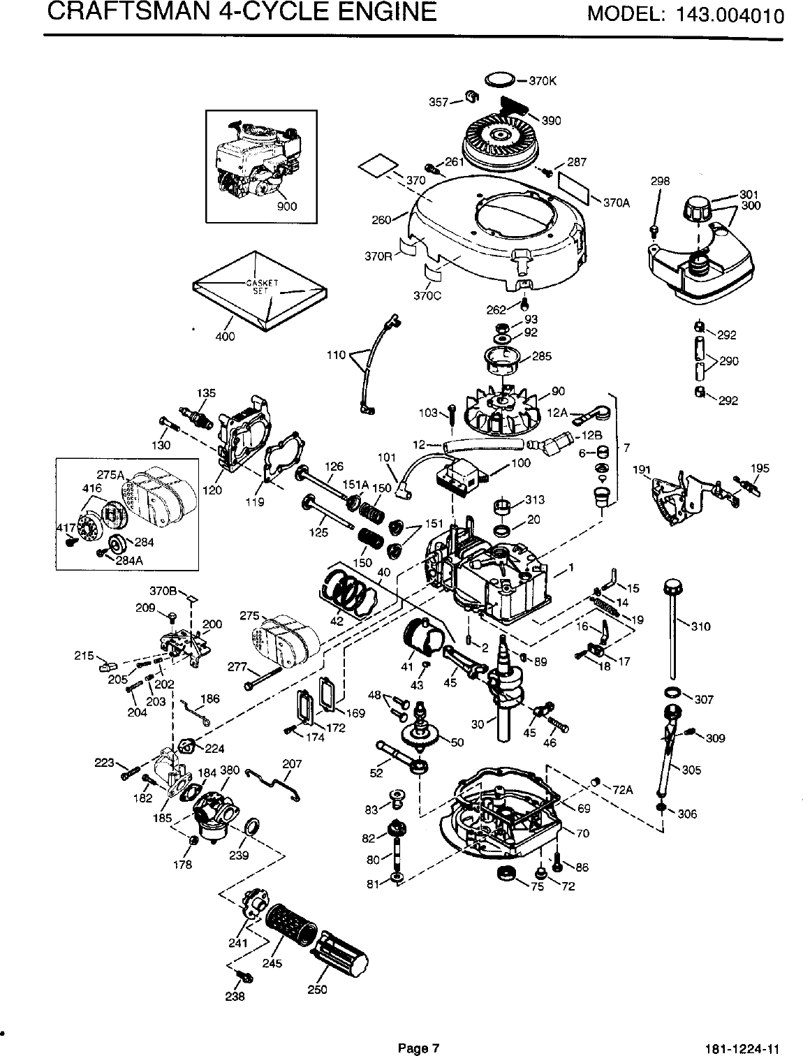 Page 8 of 12 - Craftsman 143004010 User Manual  Engine - Manuals And Guides L0070199