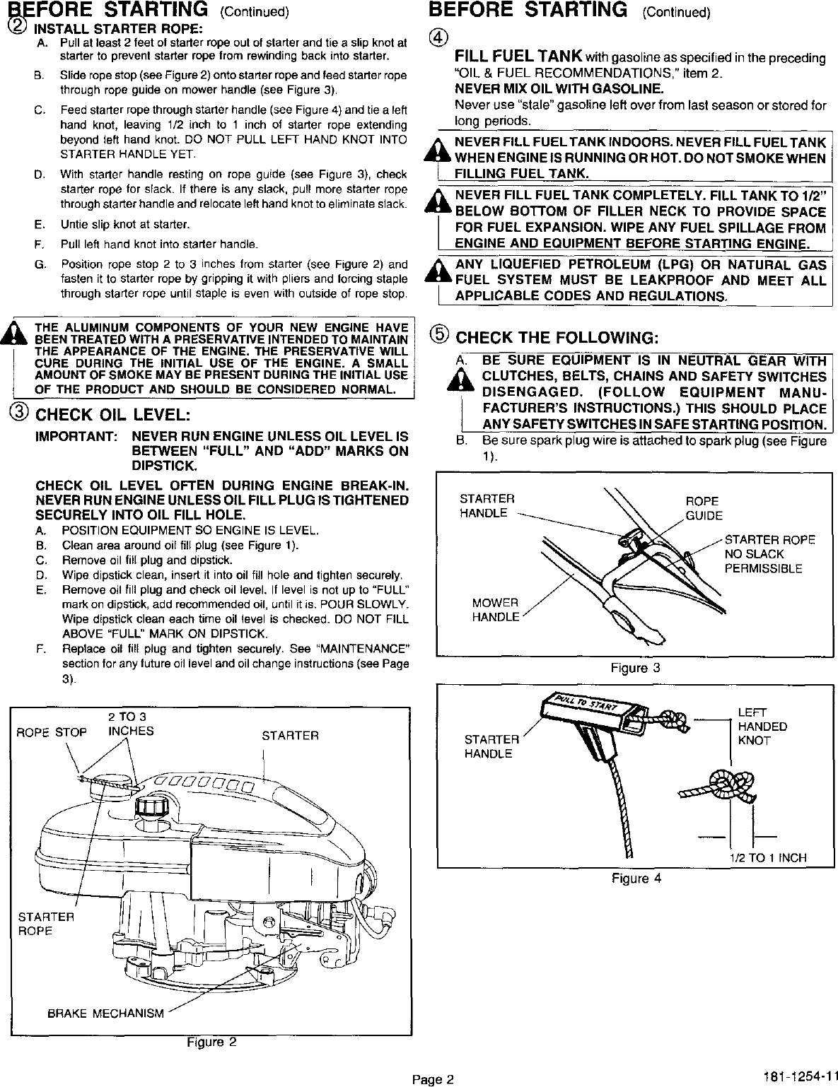 Page 3 of 12 - Craftsman 143016502 User Manual  ENGINE - Manuals And Guides L0102273
