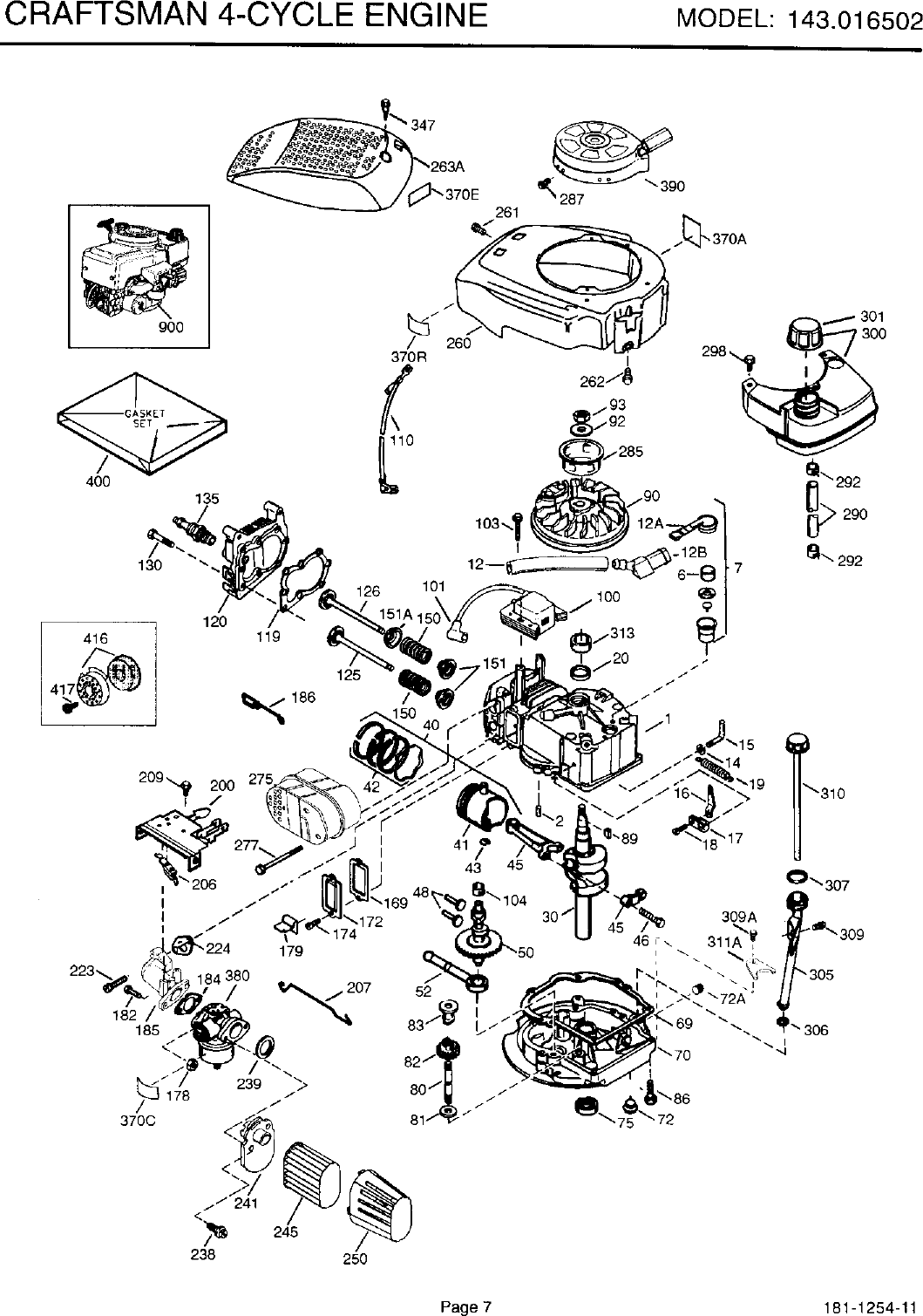 Page 8 of 12 - Craftsman 143016502 User Manual  ENGINE - Manuals And Guides L0102273