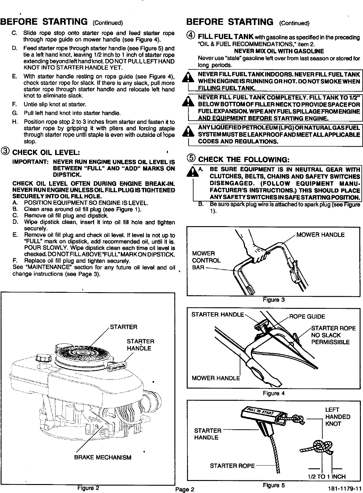 Page 3 of 12 - Craftsman 143995504 User Manual  SEARS SOLID STATE IGINITION ENGINE - Manuals And Guides L9050367