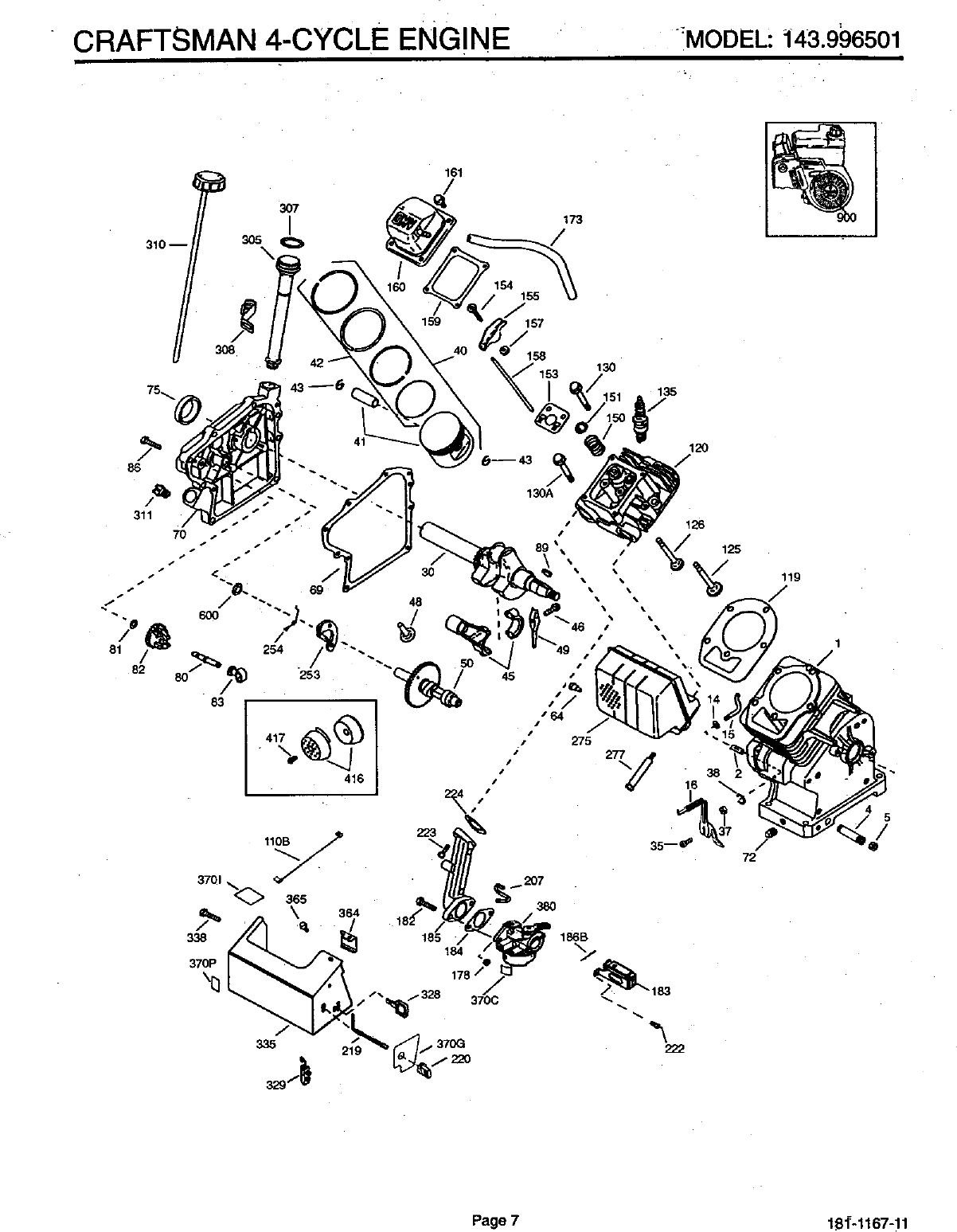 Page 8 of 12 - Craftsman 143996501 User Manual  ENGINE - Manuals And Guides 98120229