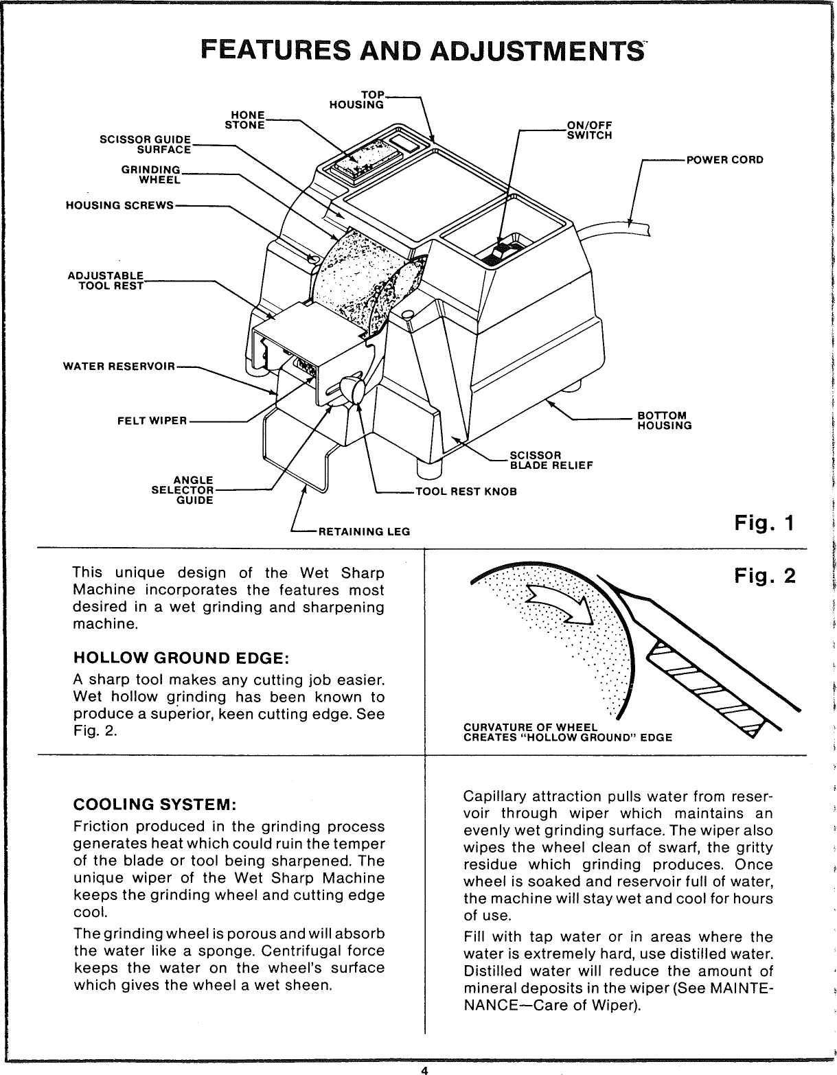 Page 4 of 12 - Craftsman 146669950 User Manual  WET SHARP MACHINE - Manuals And Guides L1005393