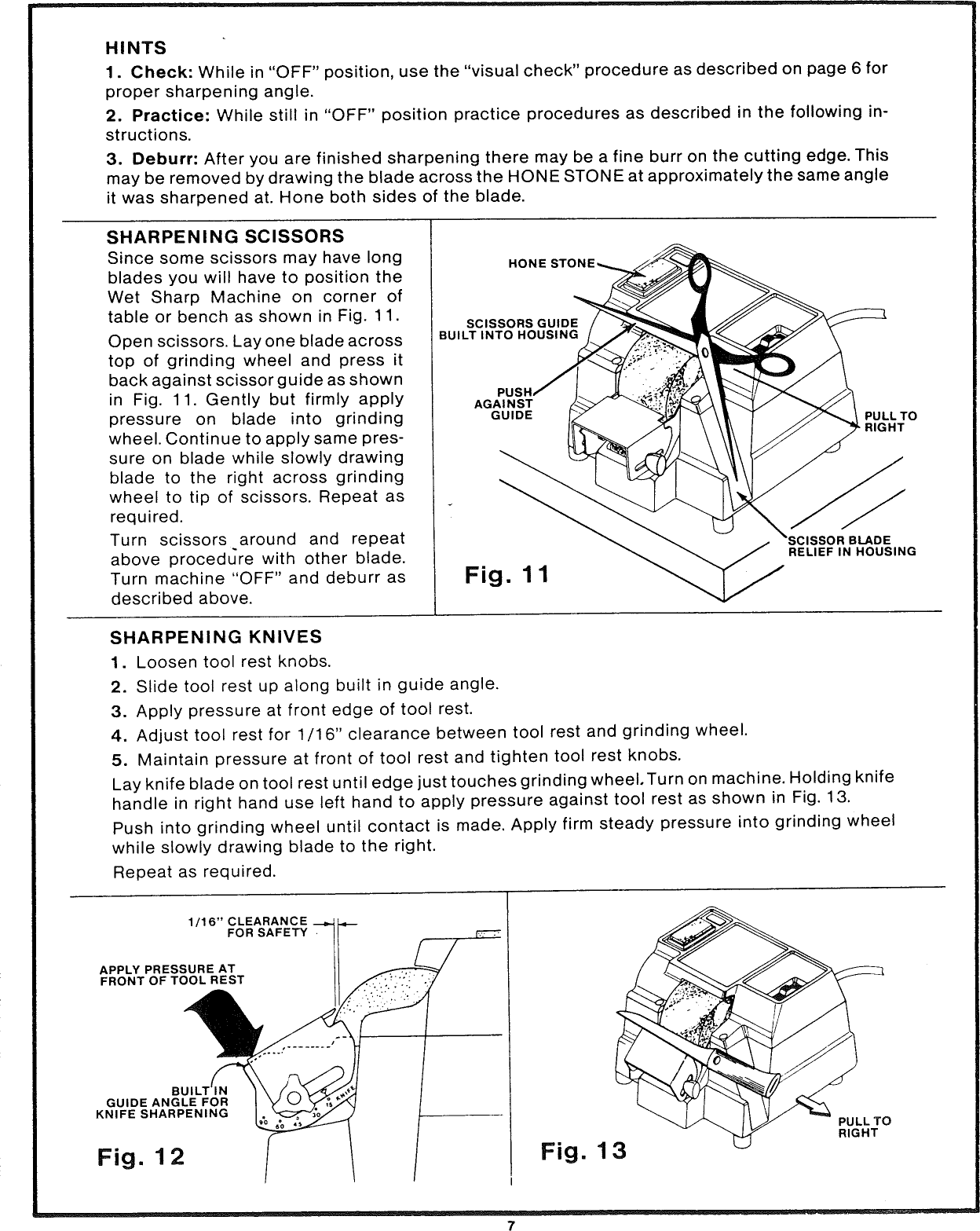 Page 7 of 12 - Craftsman 146669950 User Manual  WET SHARP MACHINE - Manuals And Guides L1005393