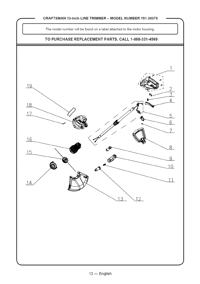 Craftsman 15130378 User Manual TRIMMER Manuals And Guides 1506063L