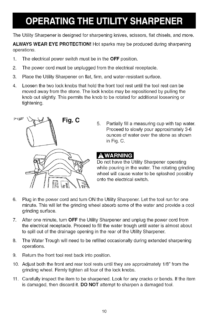 Craftsman 152211700 User Manual SHARPENER Manuals And Guides L0804165