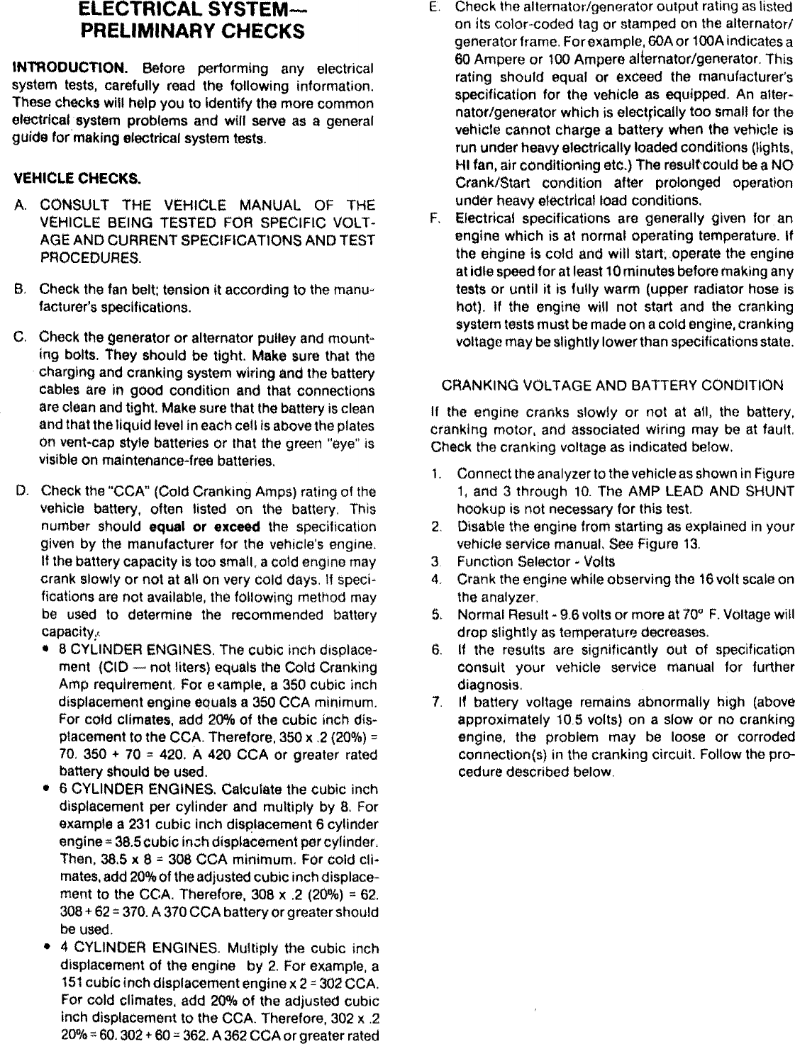 Page 6 of 12 - Craftsman 161216300 User Manual  ENGINE ANALYZER - Manuals And Guides 1006230L