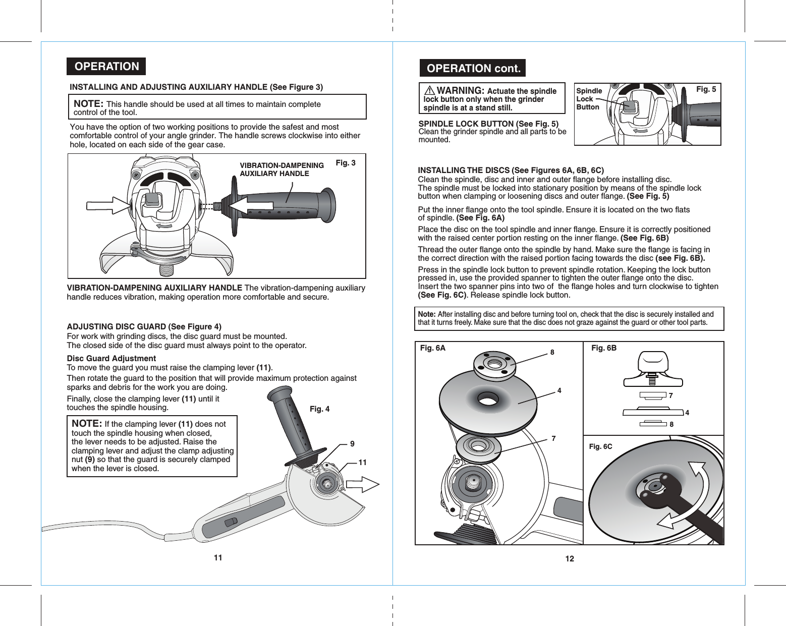 Page 7 of 10 - Craftsman 172417750 41775_10AGrinder_ENG_Manual_READERS_rev _5-31-16 User Manual  GRINDER ANGLE - Manuals And Guides 1608248L