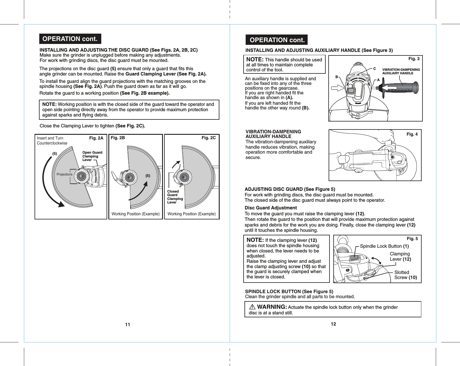 Page 7 of 10 - Craftsman 172417760 41776_15A_Grinder_ENG_Manual_READERS_rev _5-31-16 User Manual  GRINDER ANGLE - Manuals And Guides 1608246L