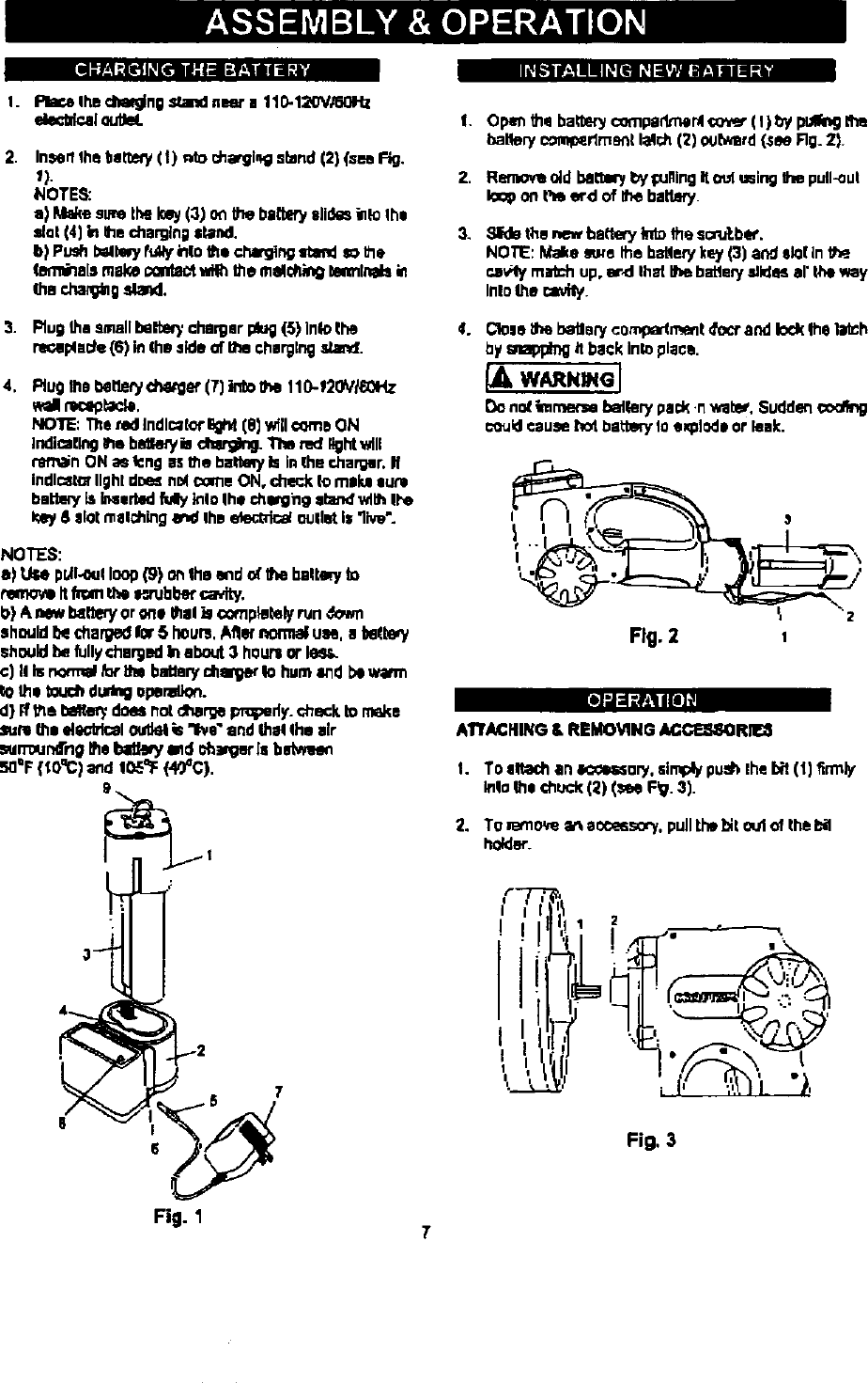 Page 7 of 11 - Craftsman 183112290 User Manual  SCRUBBER - Manuals And Guides L0412355