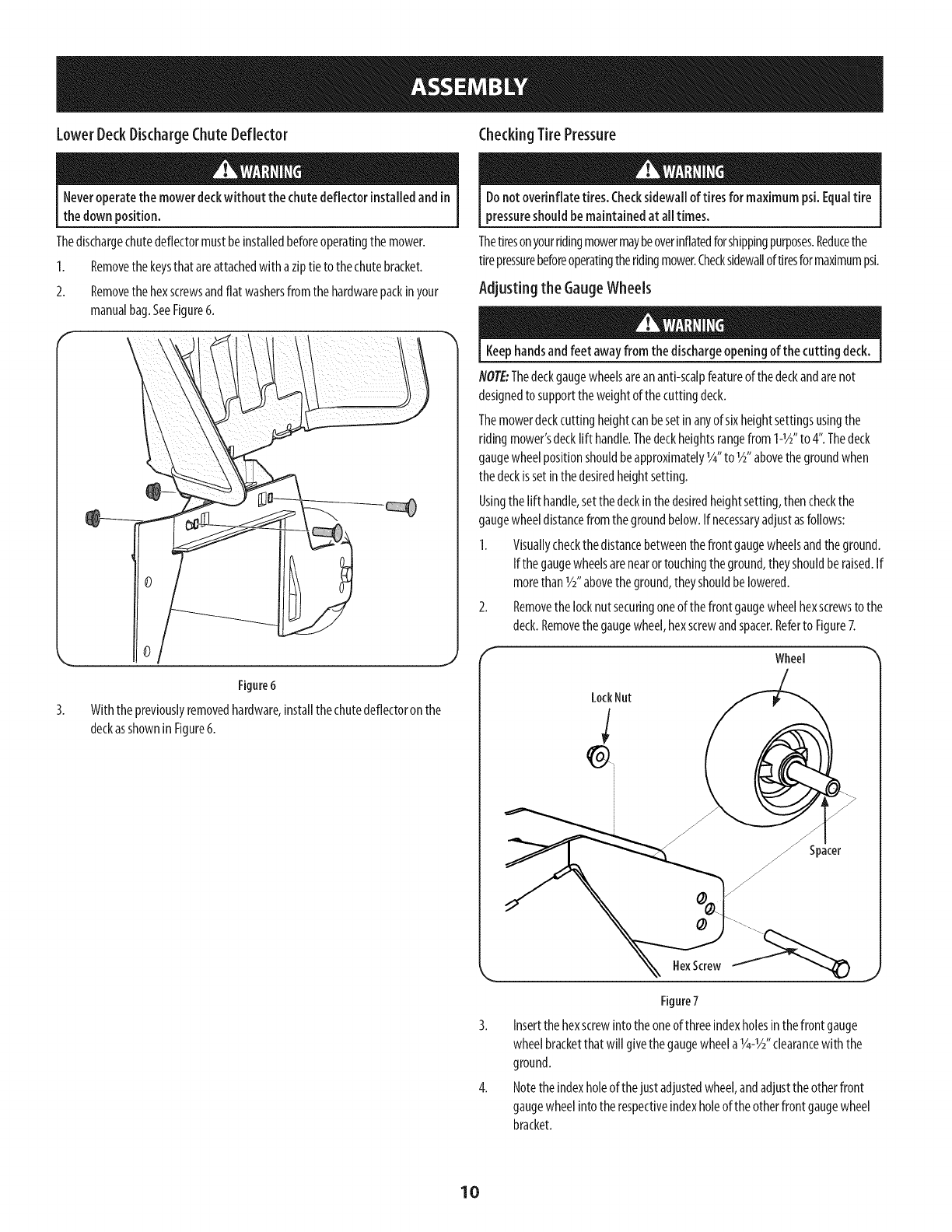 Craftsman 247204221 1505438L User Manual ZERO TURN RIDING MOWER Manuals