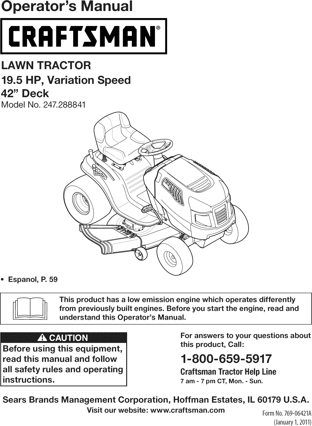 craftsman-247288841-user-manual-tractor-manuals-and-guides-1109233l