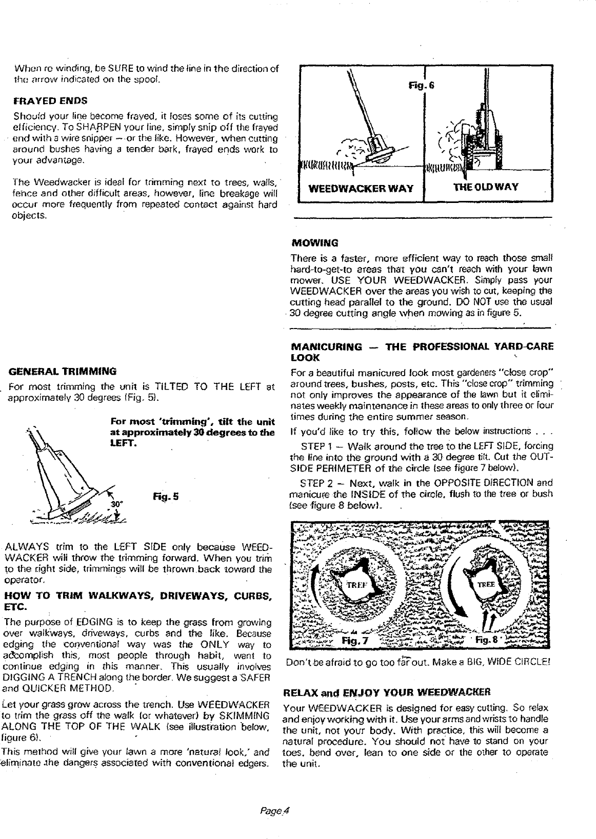 Page 4 of 6 - Craftsman 257797600 User Manual  ELECTRIC WEEDWACKER - Manuals And Guides L0707265