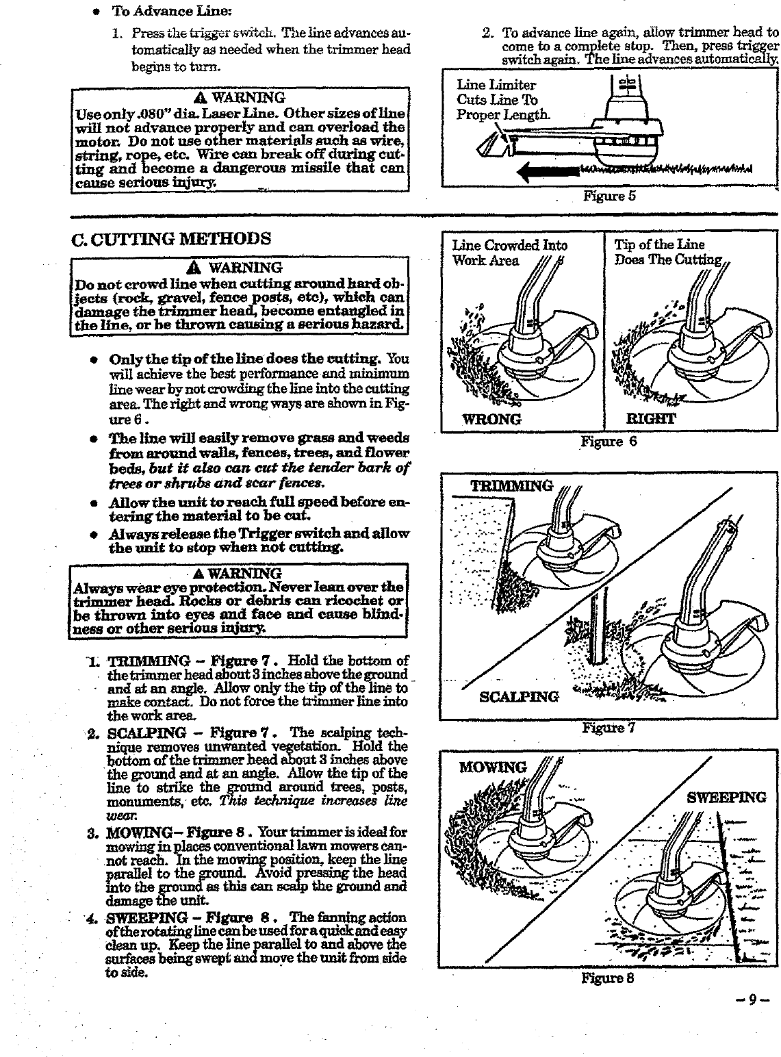 Page 9 of 12 - Craftsman 257798051 User Manual  TRIMMER - Manuals And Guides L0707277