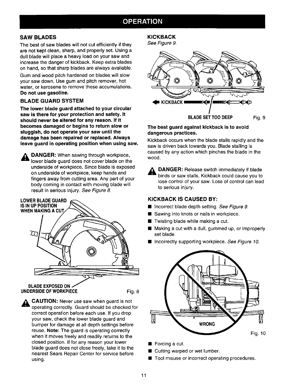 Craftsman 315108400 User Manual CIRCULAR SAW Manuals And Guides L0112051
