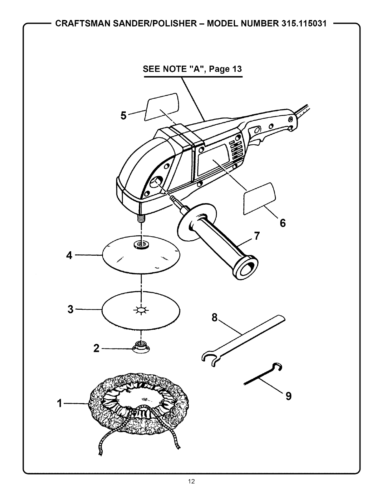 Craftsman 315115031 User Manual SANDER/POLISHER Manuals And Guides L0503102