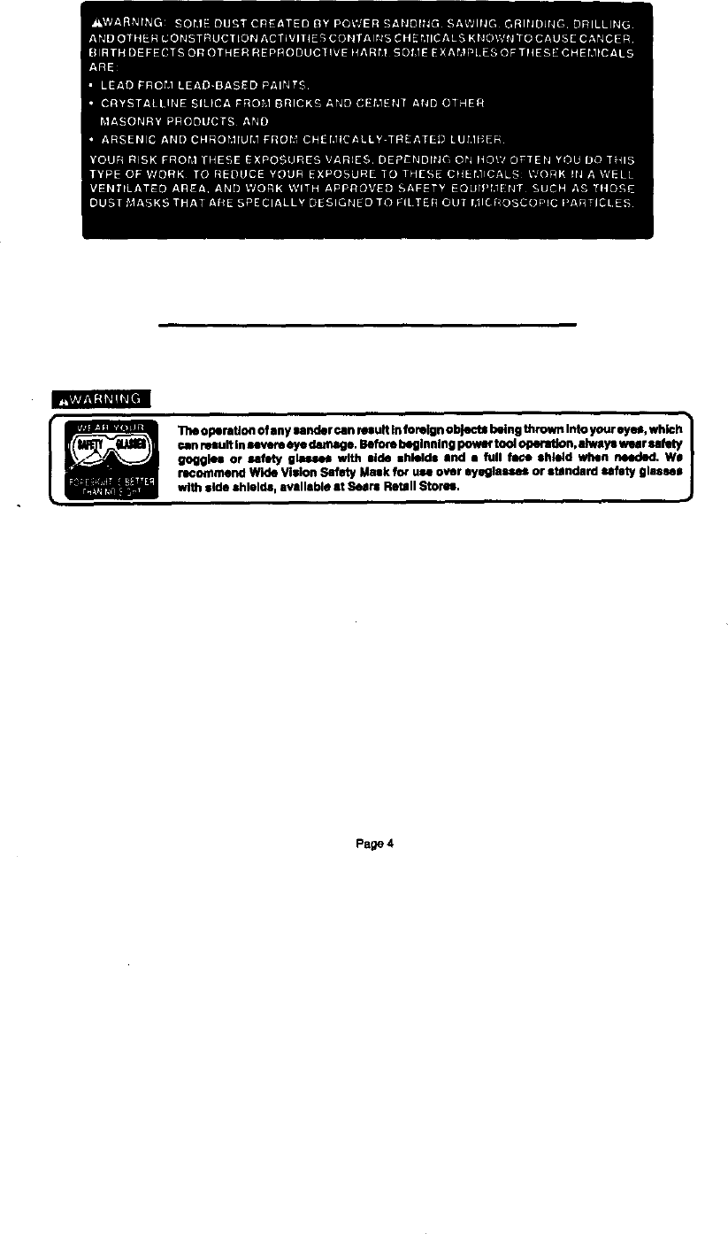 Page 4 of 12 - Craftsman 315115041 User Manual  SANDER - Manuals And Guides L0011169