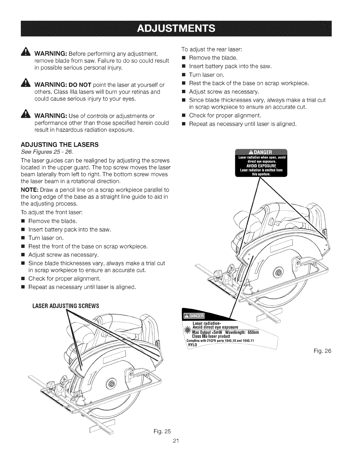 Craftsman 315115850 User Manual CIRCULAR SAW Manuals And Guides L0905109
