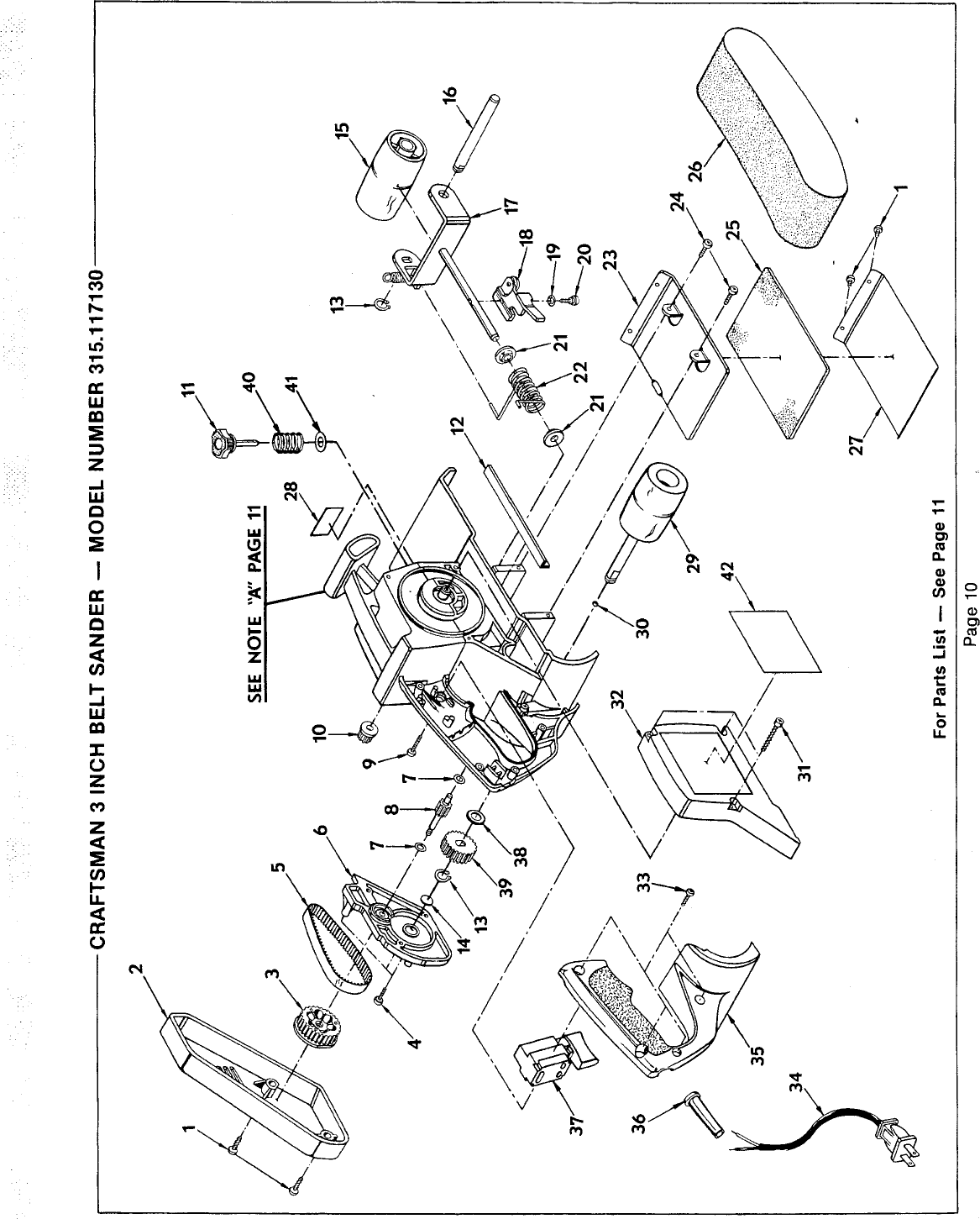 Craftsman 315117130 1012492L User Manual 3 INCH BELT SANDER Manuals And