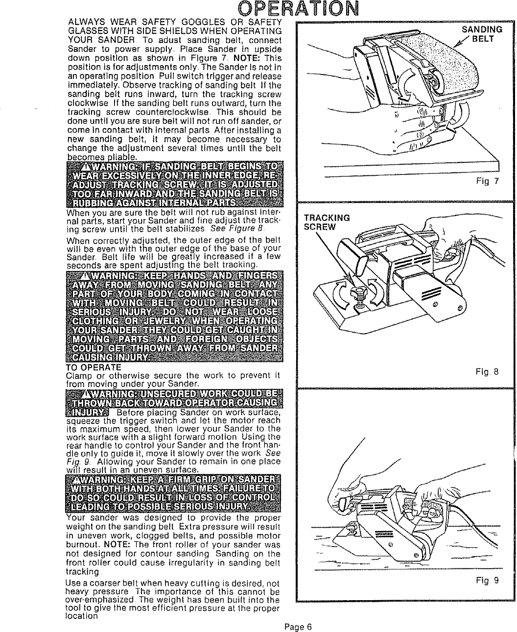 Page 6 of 12 - Craftsman 315117131 User Manual  3 IN BELT SANDER - Manuals And Guides LR708142