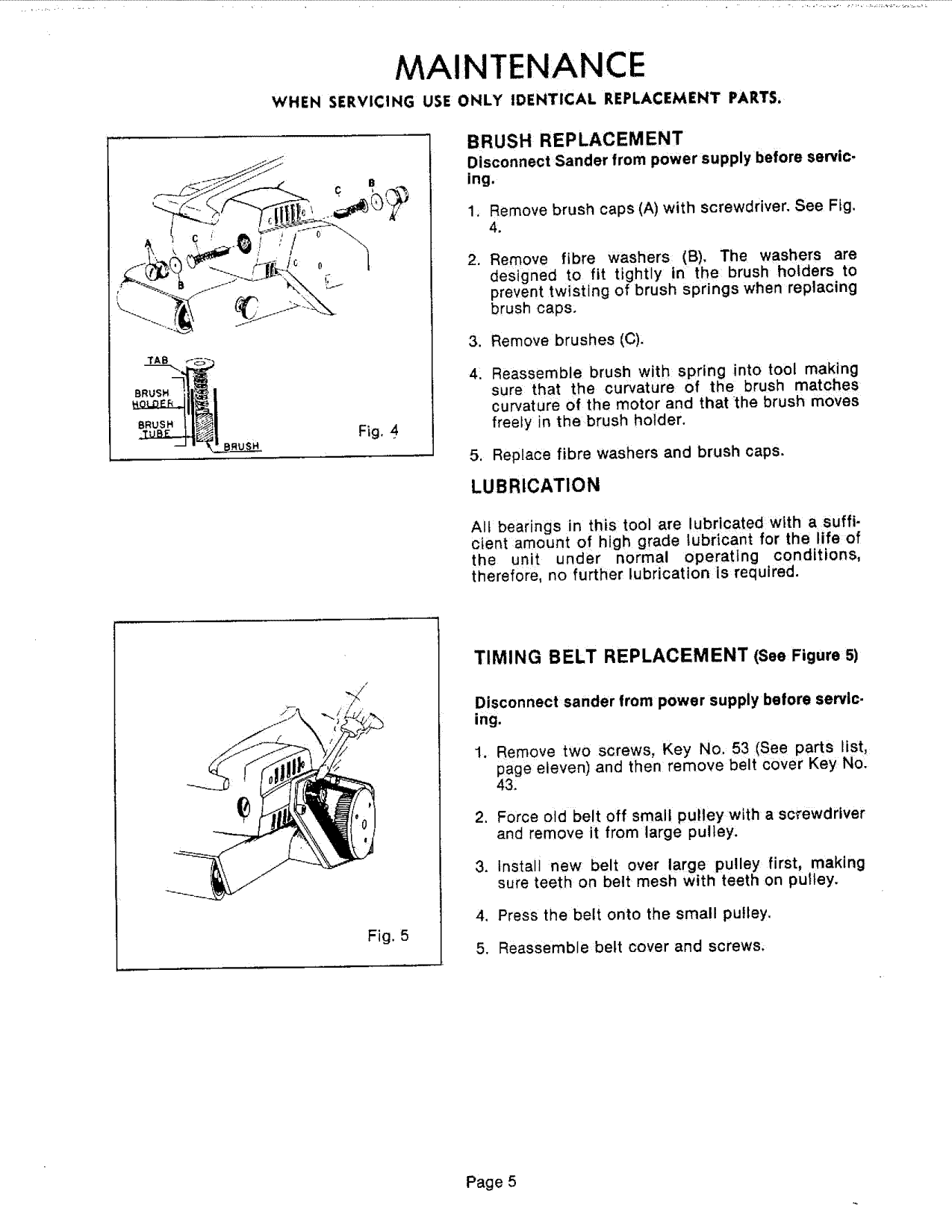 Page 5 of 12 - Craftsman 31511721 User Manual  3 INCH BELT SANDER - Manuals And Guides L0807584