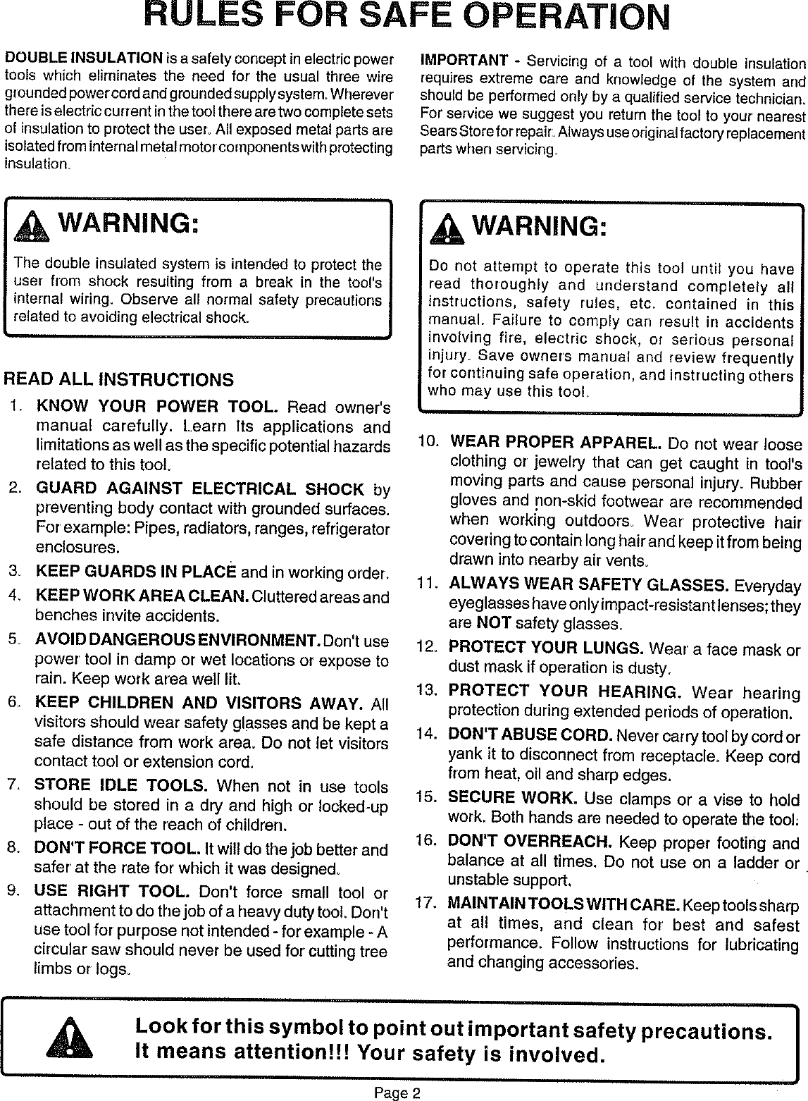 Craftsman 315171020 User Manual RECIPROCATING SAW Manuals And Guides