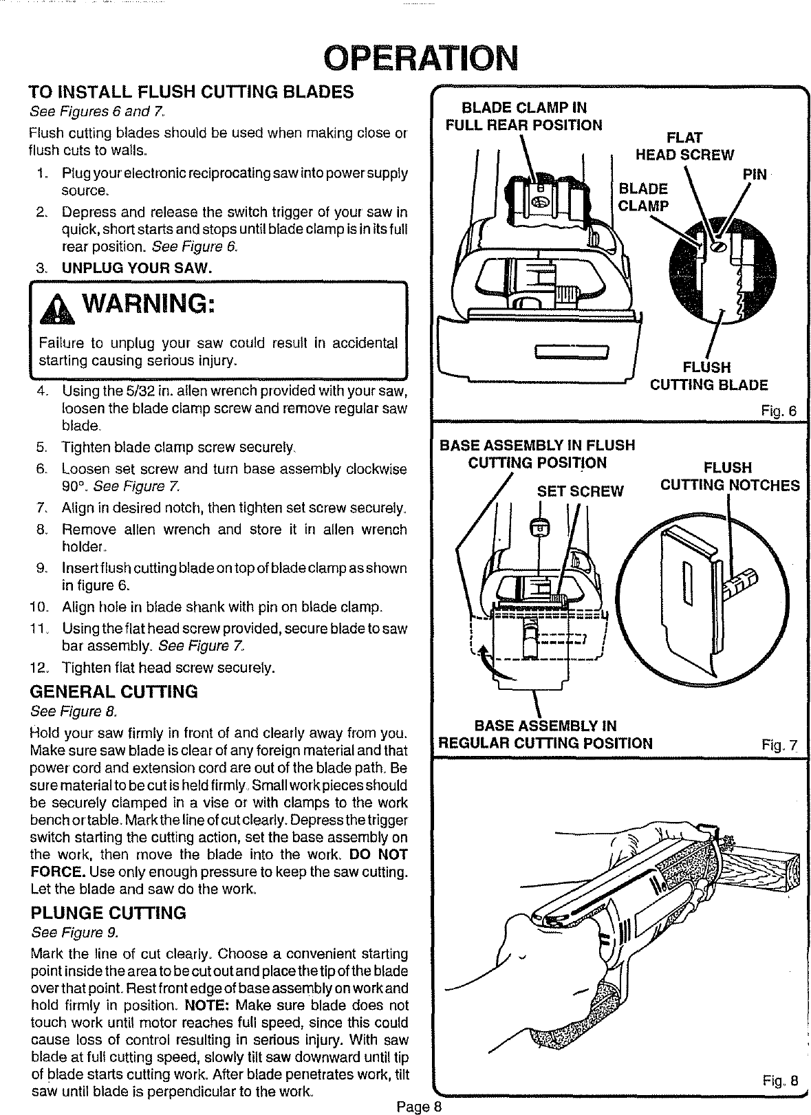 Craftsman 315171020 User Manual RECIPROCATING SAW Manuals And Guides