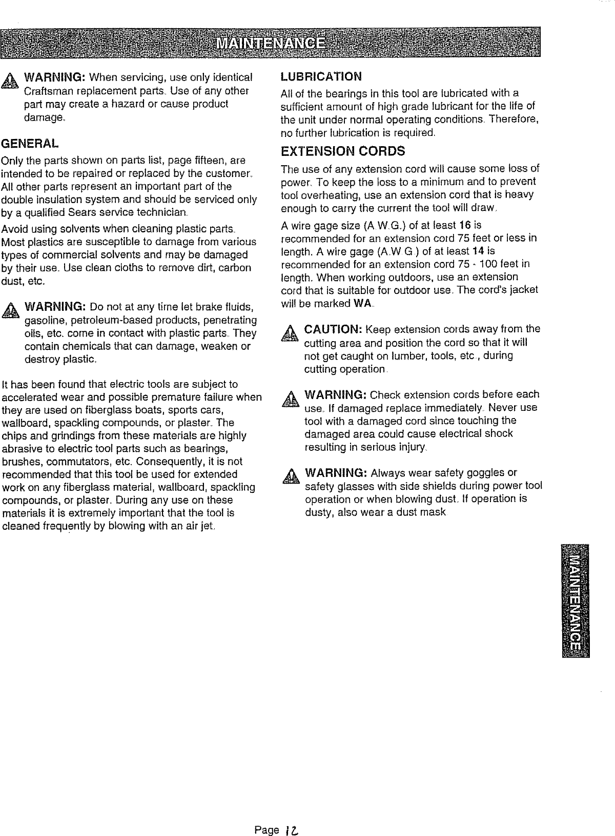Craftsman 315171070 User Manual RECIPROCATING SAW Manuals And Guides
