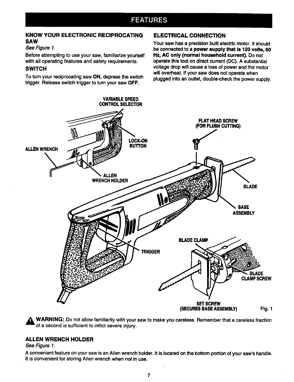 Craftsman 315171071 User Manual RECIPROCATION SAW Manuals And Guides