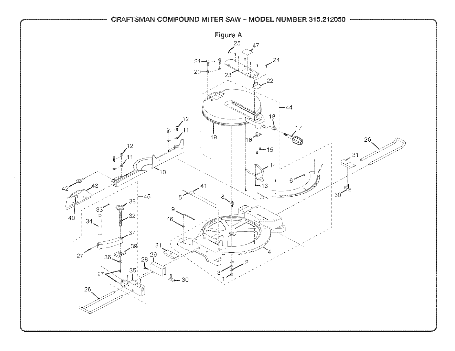 Craftsman 315212050 User Manual MITER SAW Manuals And Guides L0411285