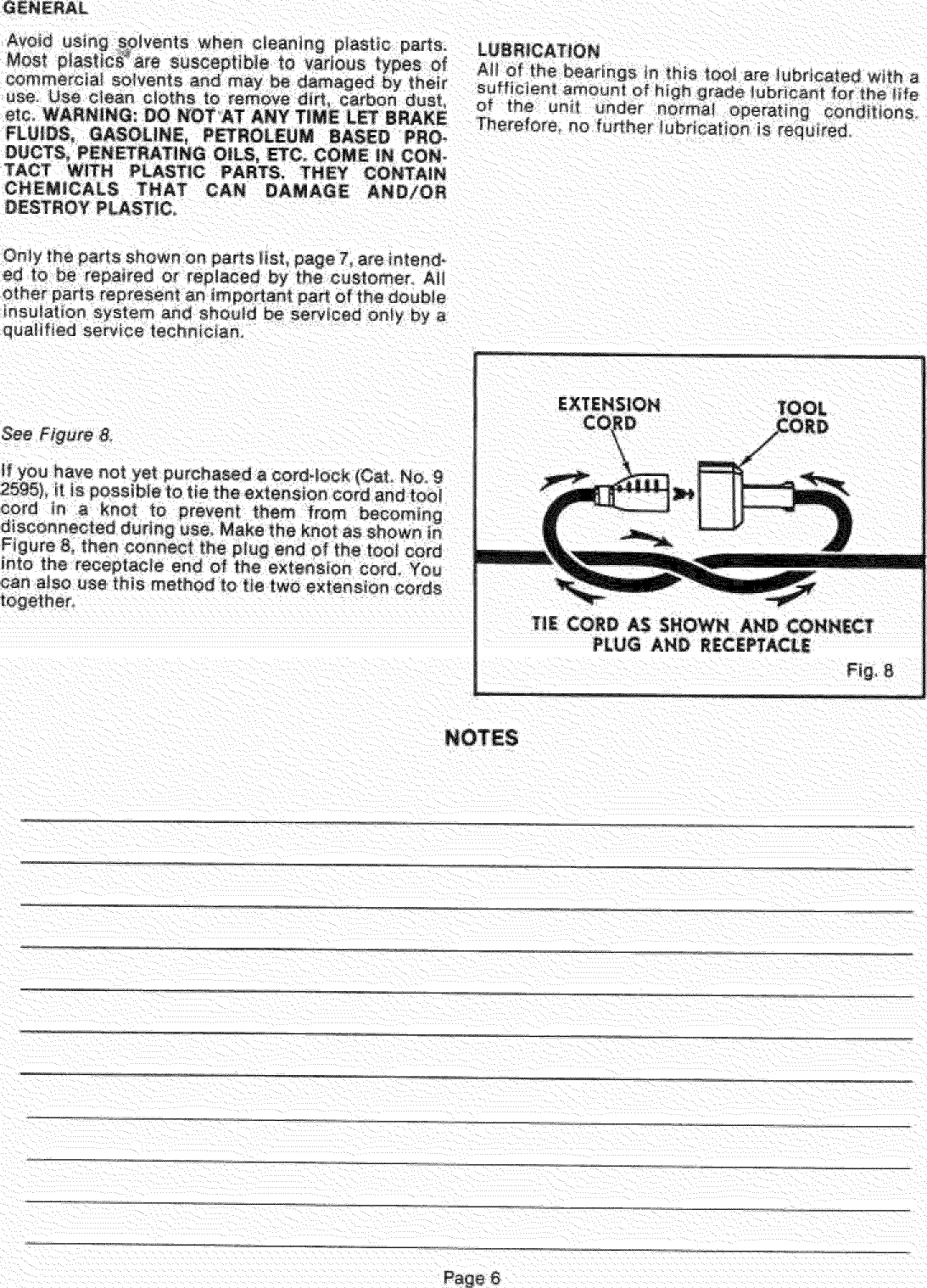 Page 6 of 8 - Craftsman 315796630 User Manual  18 INCH HEDGE TRIMMER - Manuals And Guides L1004361