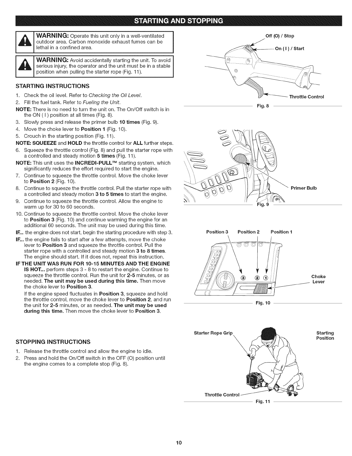 Craftsman 316731971 User Manual GAS TRIMMER Manuals And Guides 1404142L