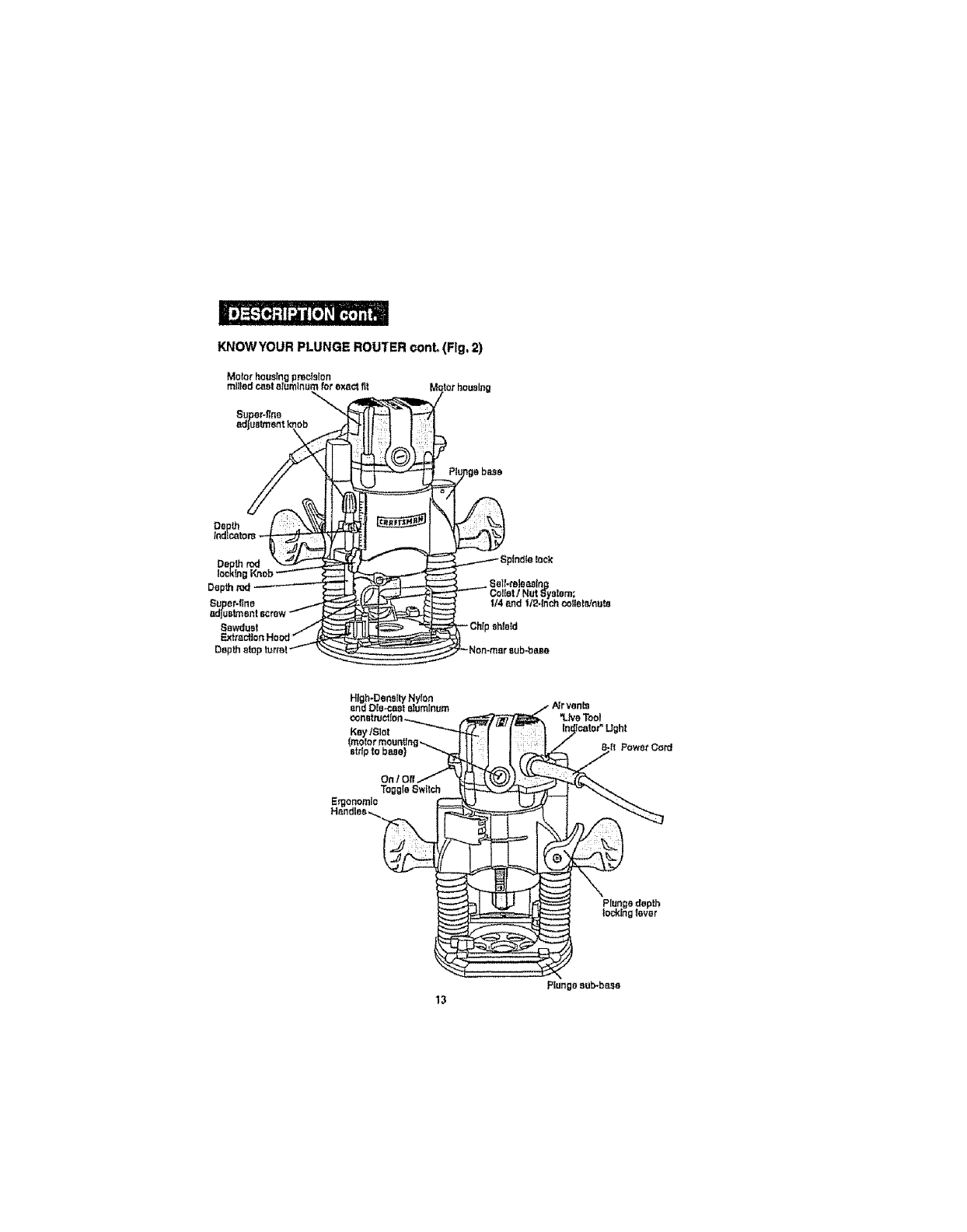 Craftsman 32017540 User Manual ROUTER Manuals And Guides L0801768