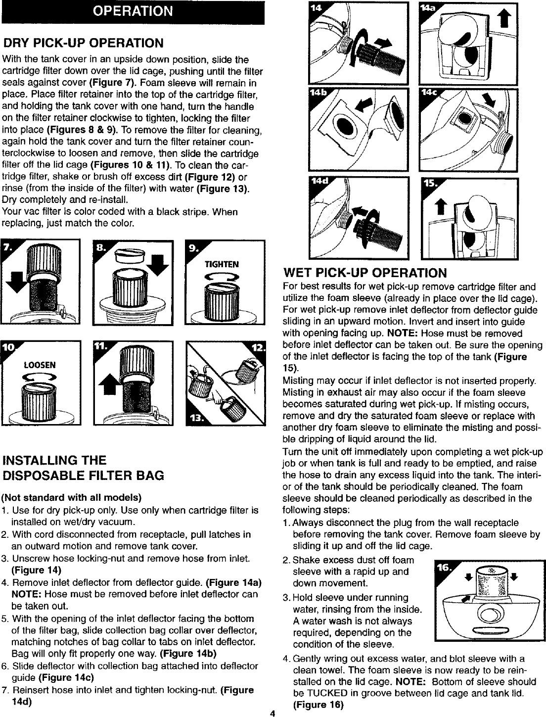 Page 4 of 11 - Craftsman 338179200 User Manual  WET/DRY VACUUM - Manuals And Guides L0709255